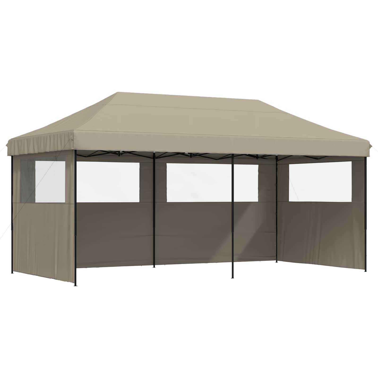 Šator za zabave Sivo-smeđa 292 x 580 x 315 cm Oxford tkanina