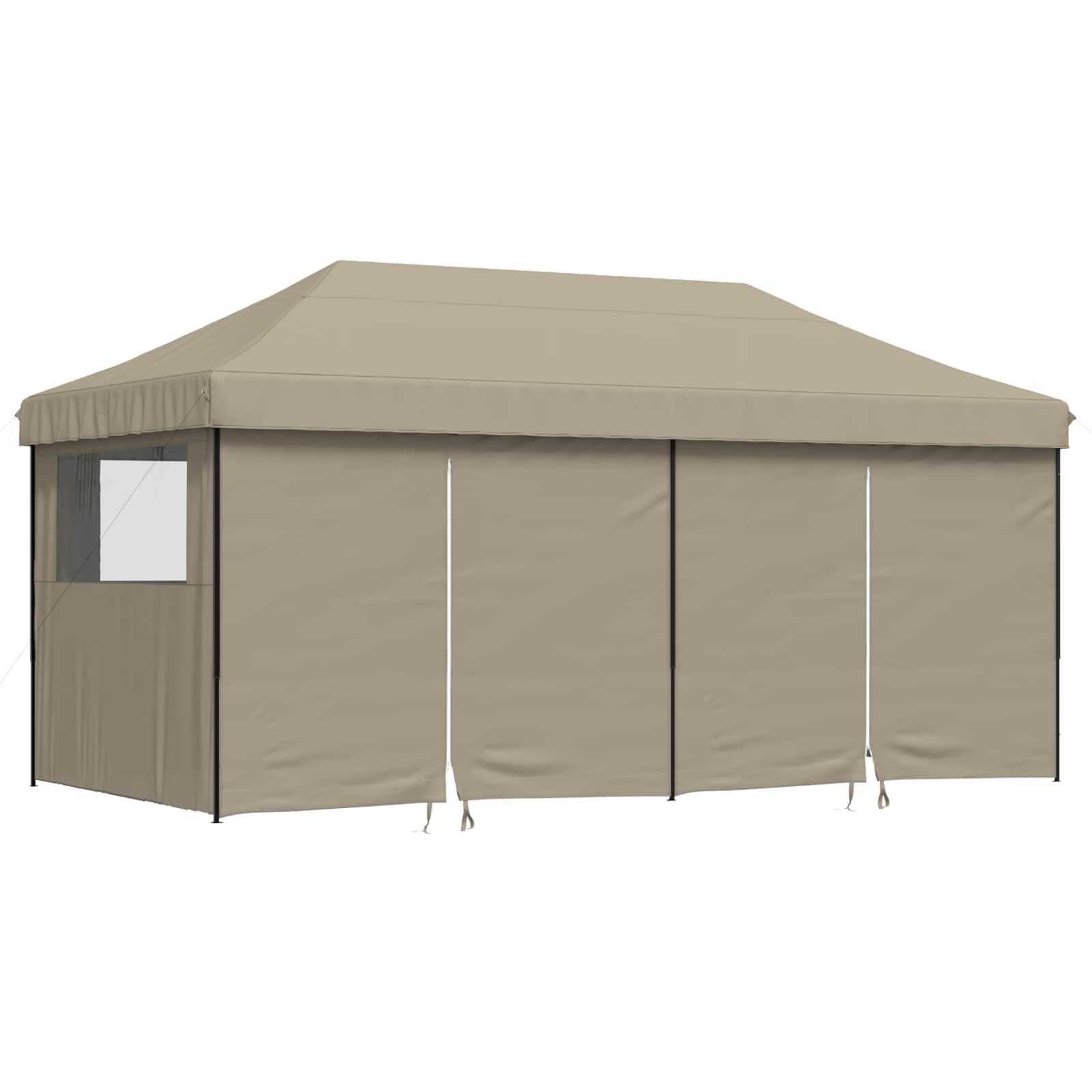 Šator za zabave Sivo-smeđa 292 x 580 x 315 cm Oxford tkanina