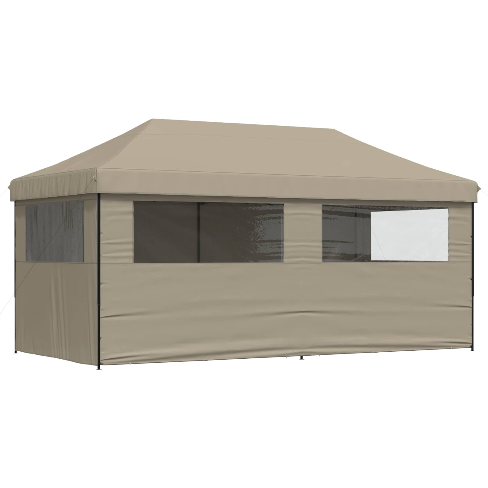Šator za zabave Sivo-smeđa 292 x 580 x 315 cm Oxford tkanina