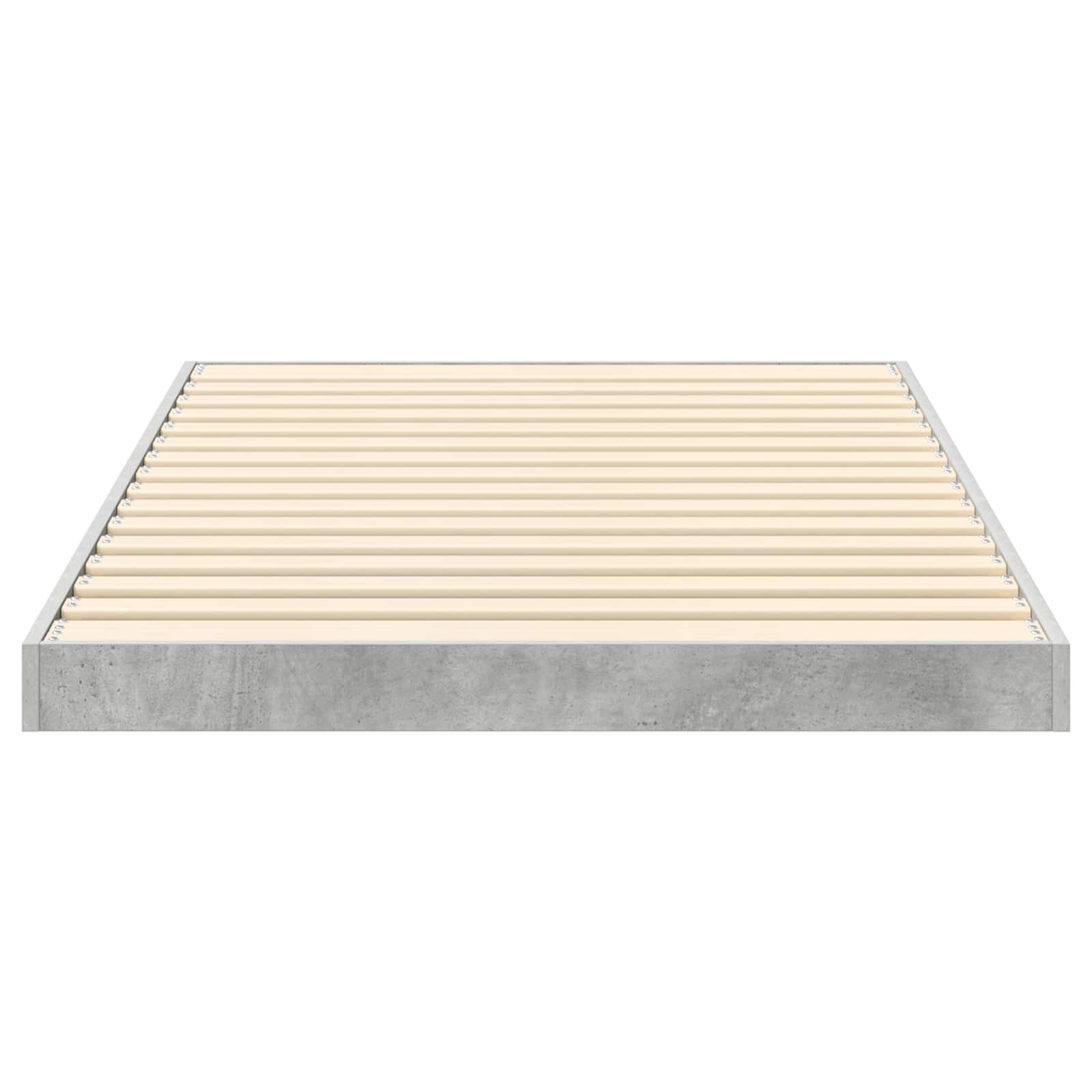 Krevet s daskama Betonski sivi 75 x 190 cm Konstruirano drvo