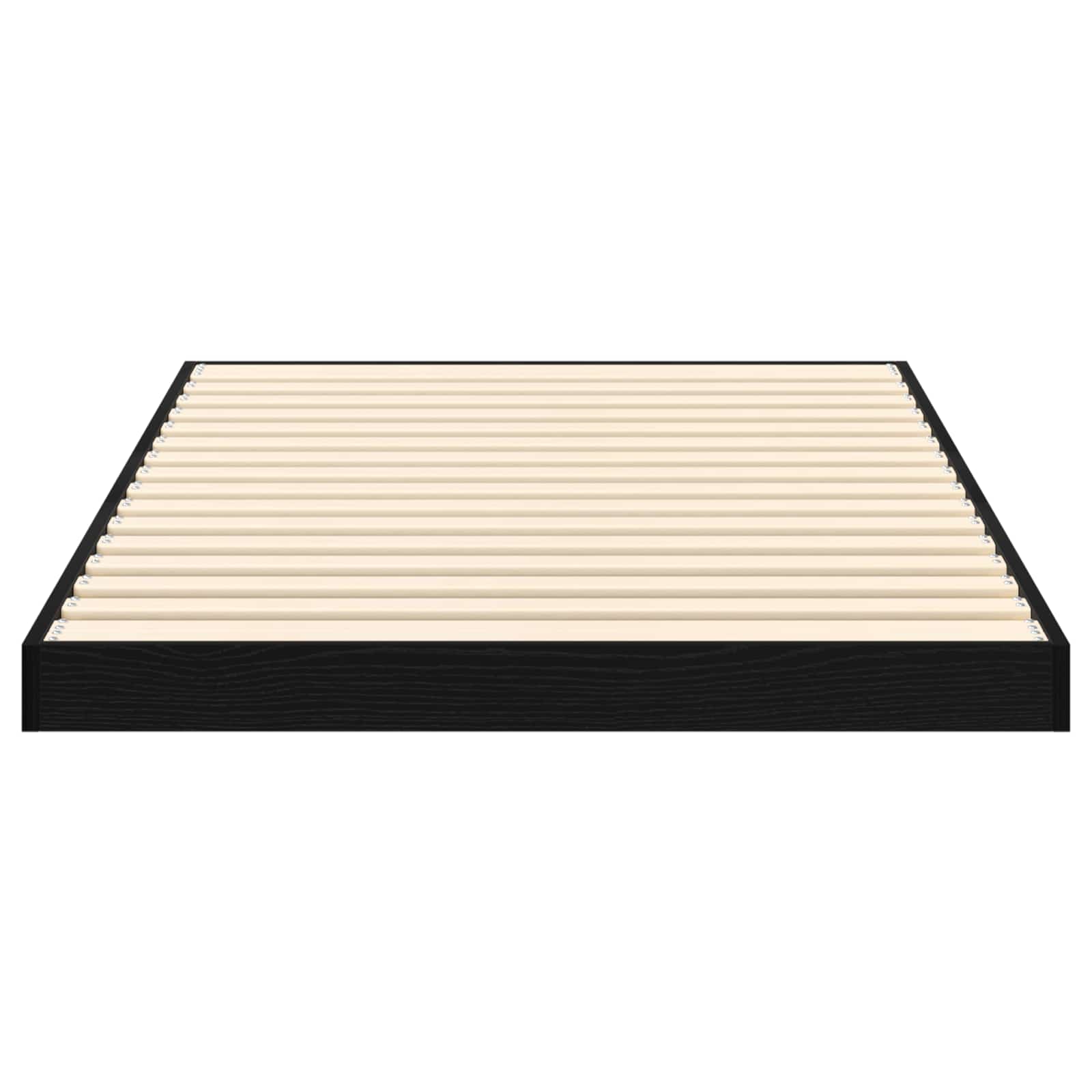Krevet s daskama Crni hrast 100 x 200 cm Konstruirano drvo