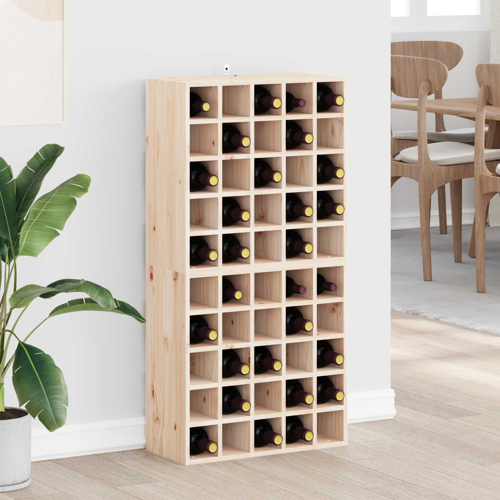 Stalak za vino 2 pcs Prirodna 56 x 25 x 56 cm