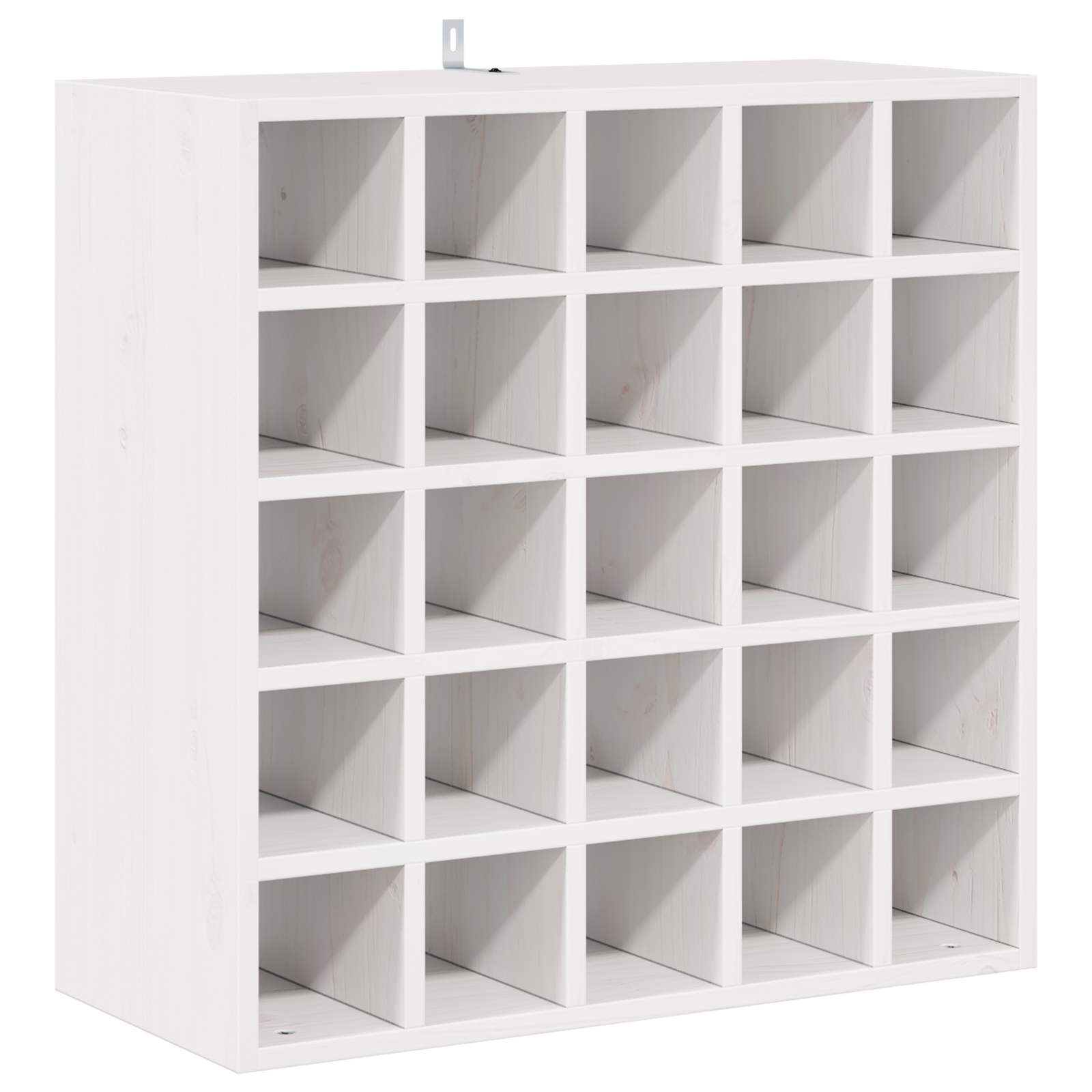 Stalak za vino 2 pcs Bijelo 56 x 25 x 56 cm Čvrsto borovo drvo