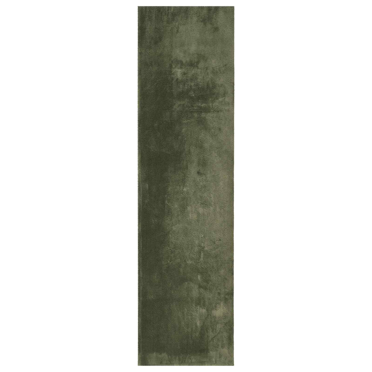Tepih HUARTE Šumsko zelena 80 x 1000 cm 100% poliester Ravna