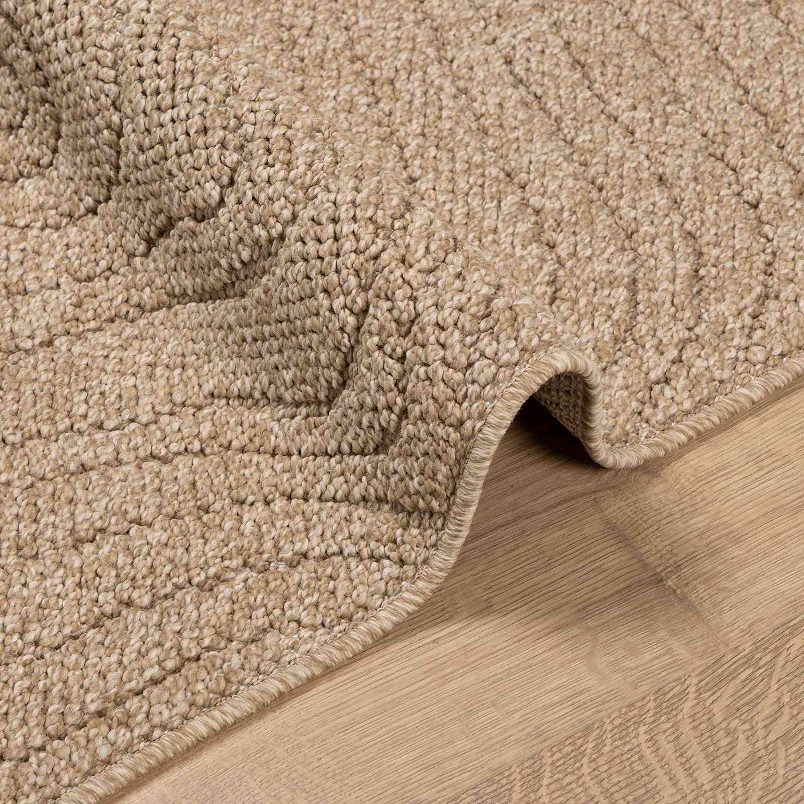 Tepisi za područja Moiré AGIRA Prirodna 200 x 140 cm Poliester