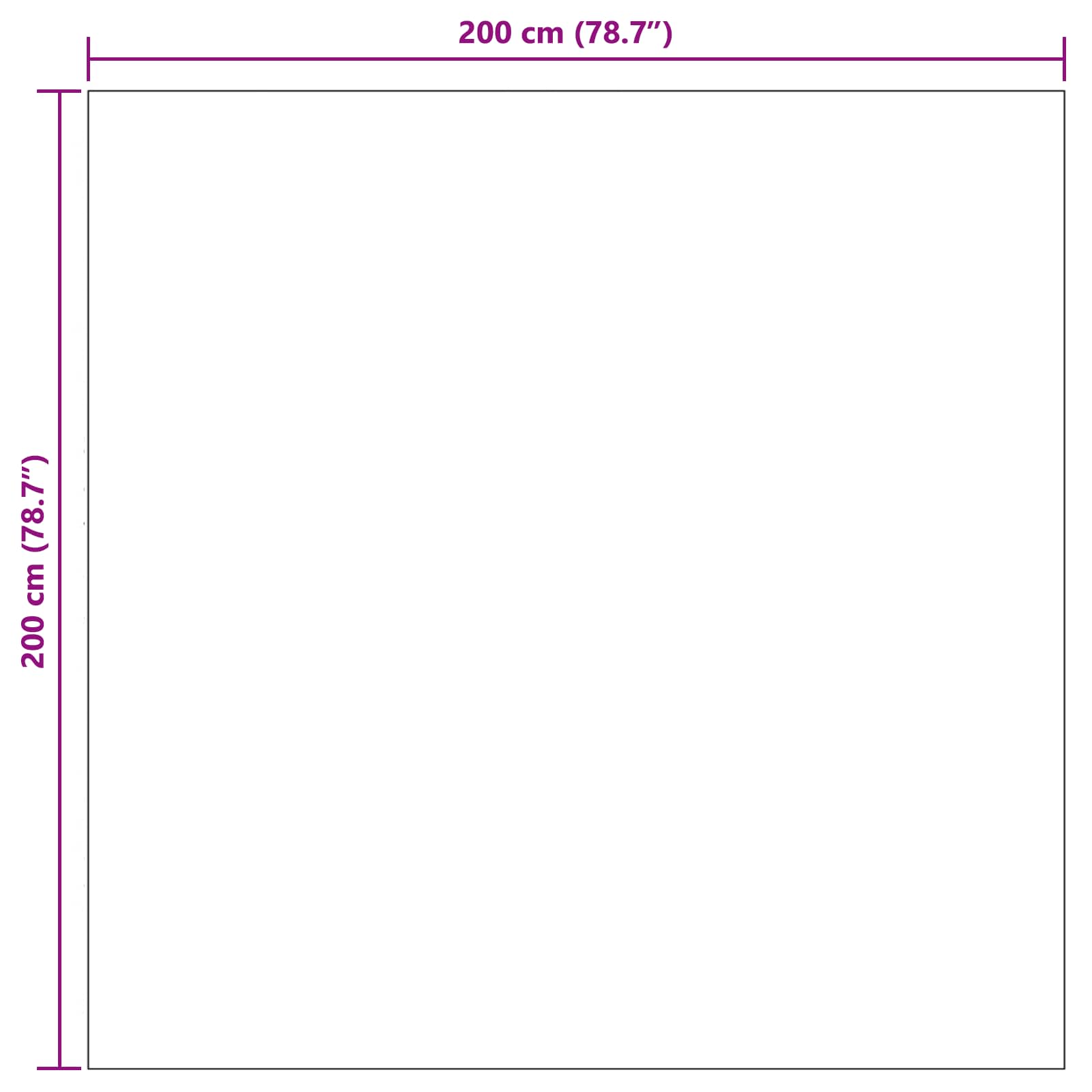 Tepisi za područja PALMERAS Krema 200 x 200 cm Poliester