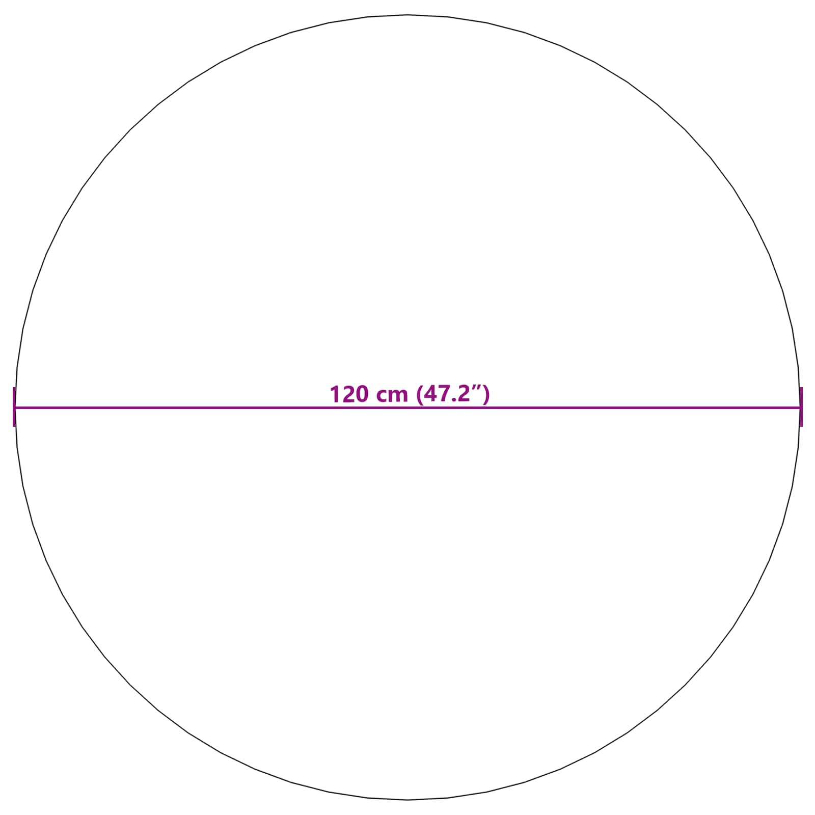 Tepisi za područja Kružni PALMERAS Bež Ø 120 CM Poliester