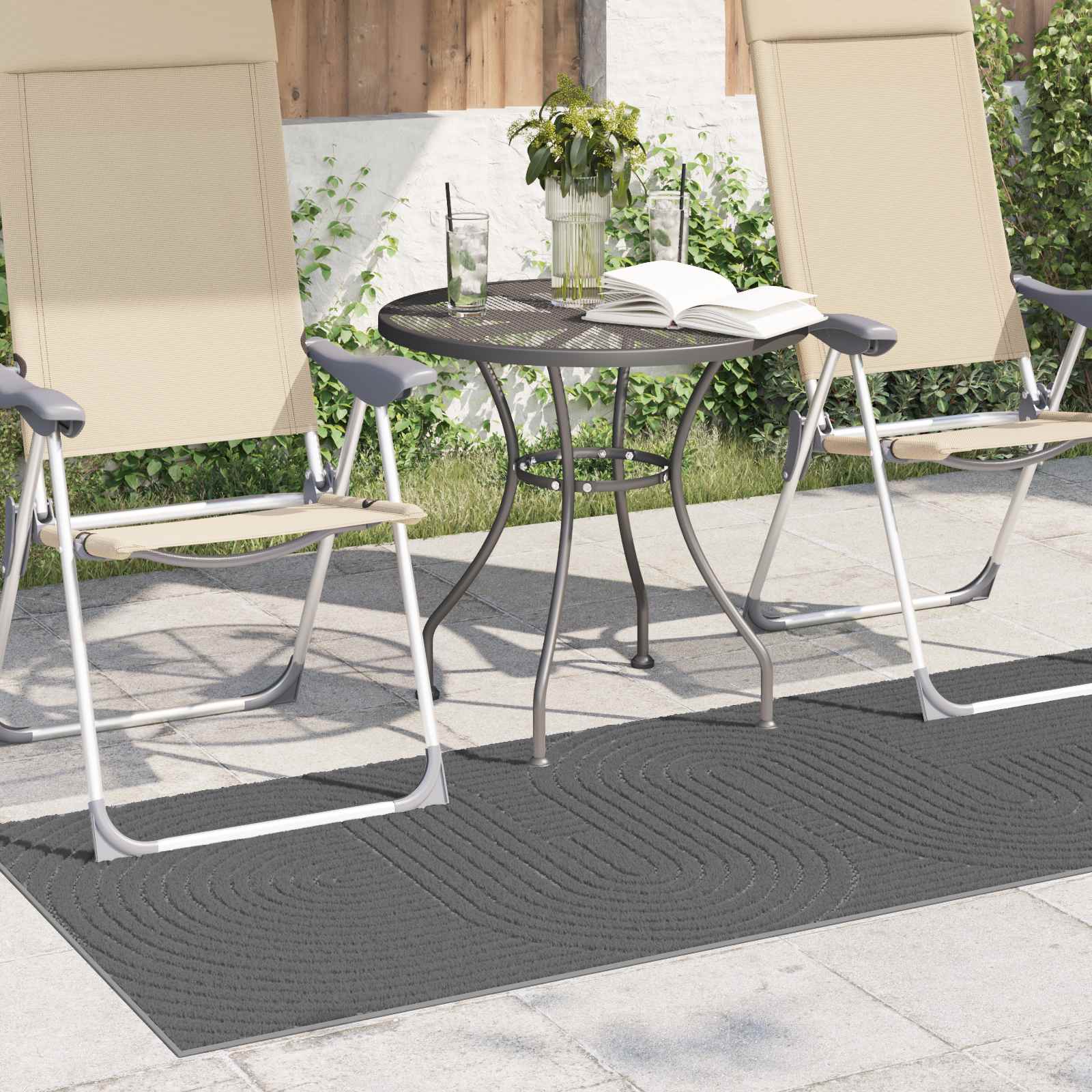 Tepisi za područja PALMERAS Antracit 200 x 80 cm Poliester