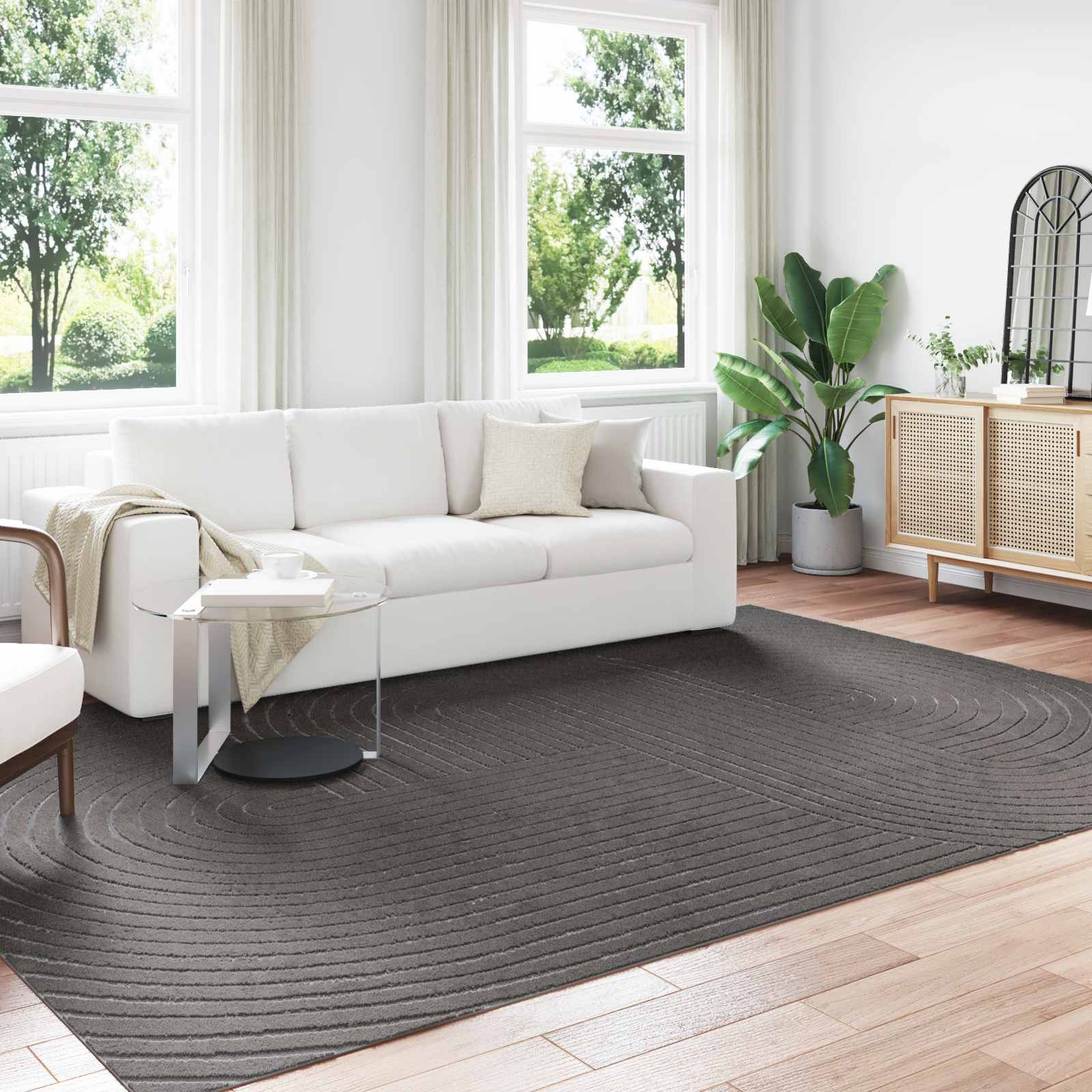 Tepisi za područja PALMERAS Antracit 340 x 240 cm Poliester