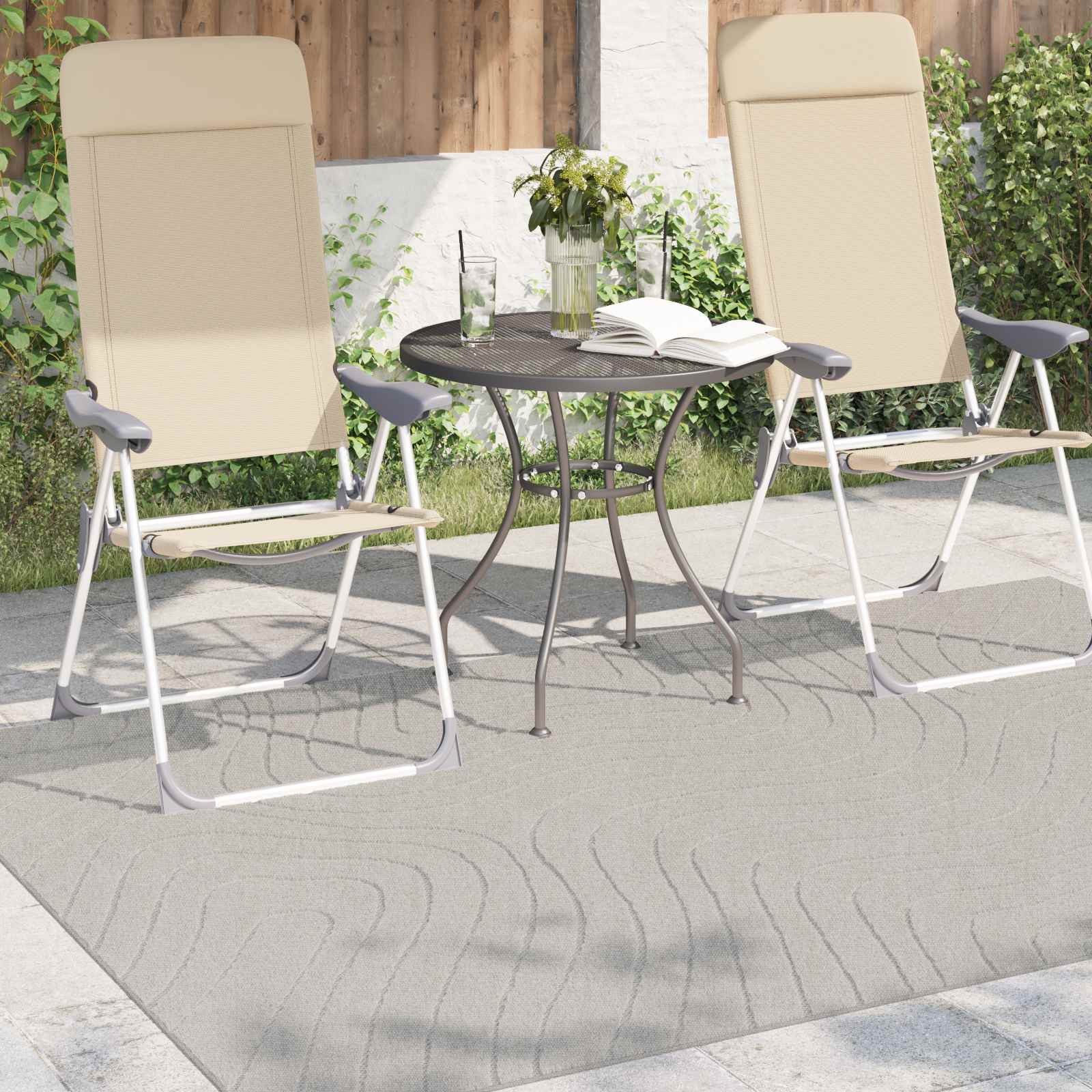 Tepisi za područja PALMERAS Krema 200 x 140 cm Poliester