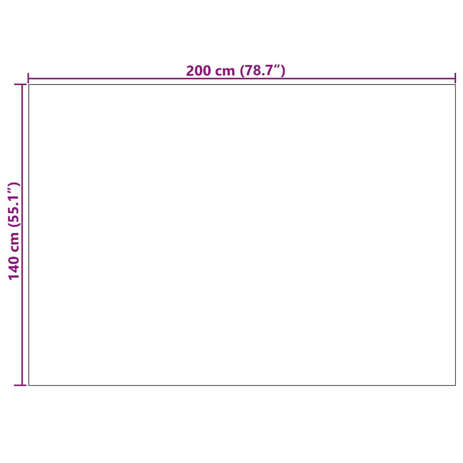 Tepisi za područja PALMERAS Bež 140 x 200 cm Poliester