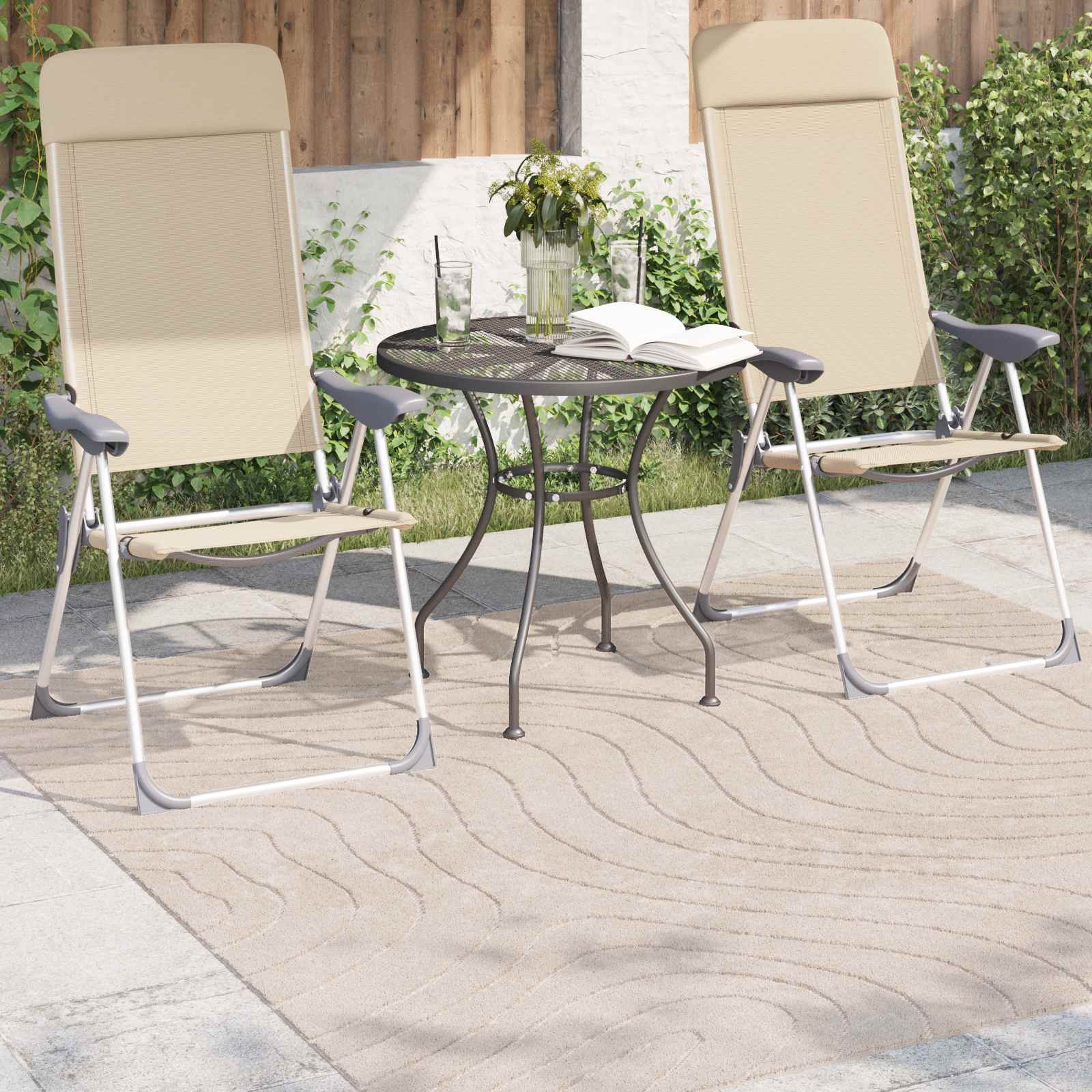 Tepisi za područja PALMERAS Bež 200 x 200 cm Poliester
