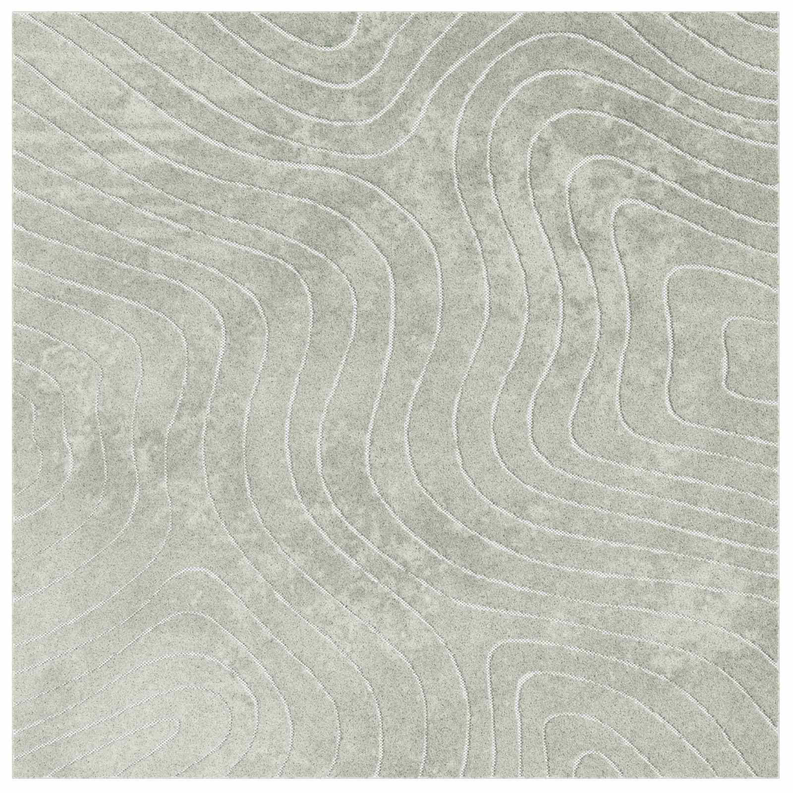 Tepisi za područja PALMERAS Zelena 120 x 120 cm Poliester