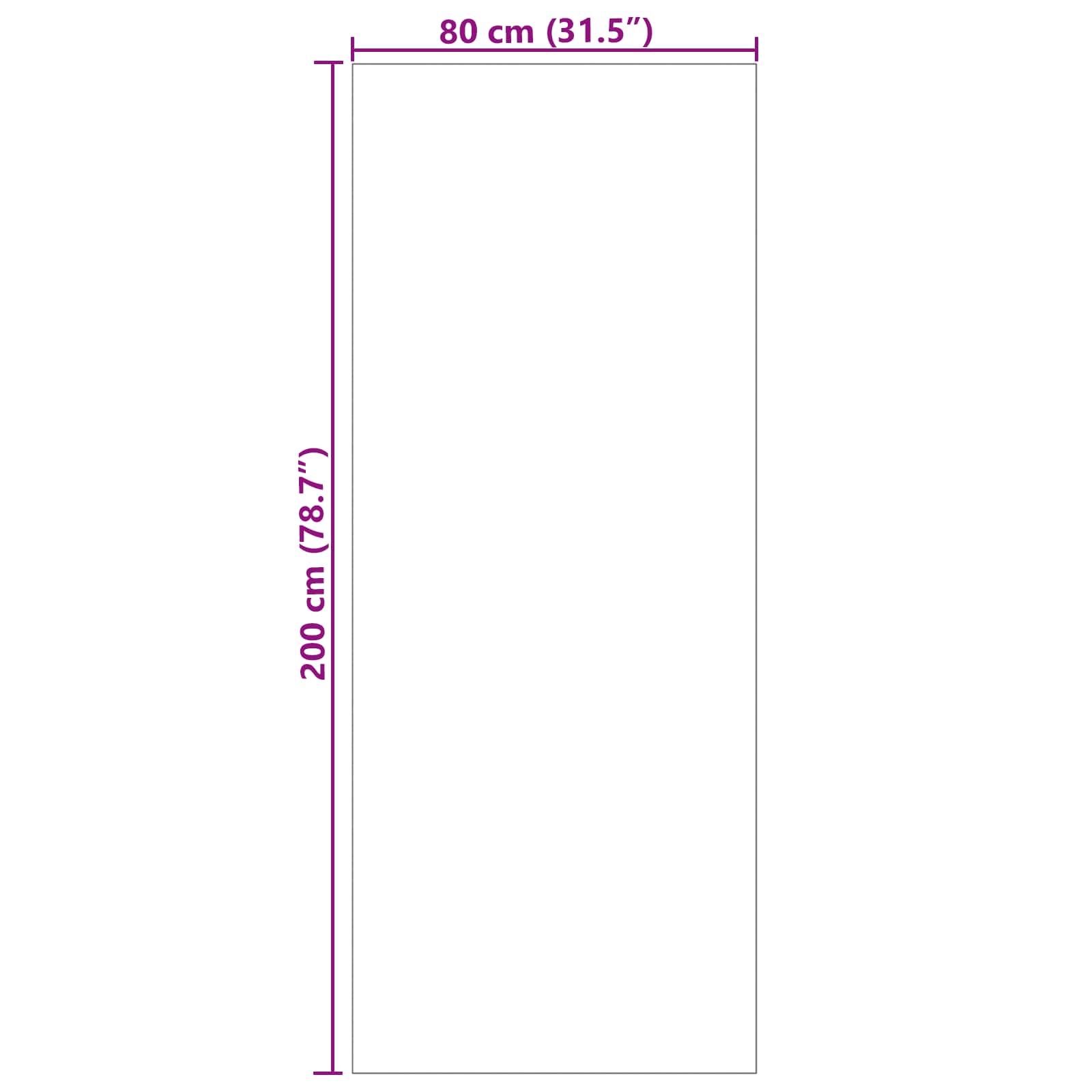 Tepisi za područja Pravokutni LUGO Krema 200 x 80 cm Poliester