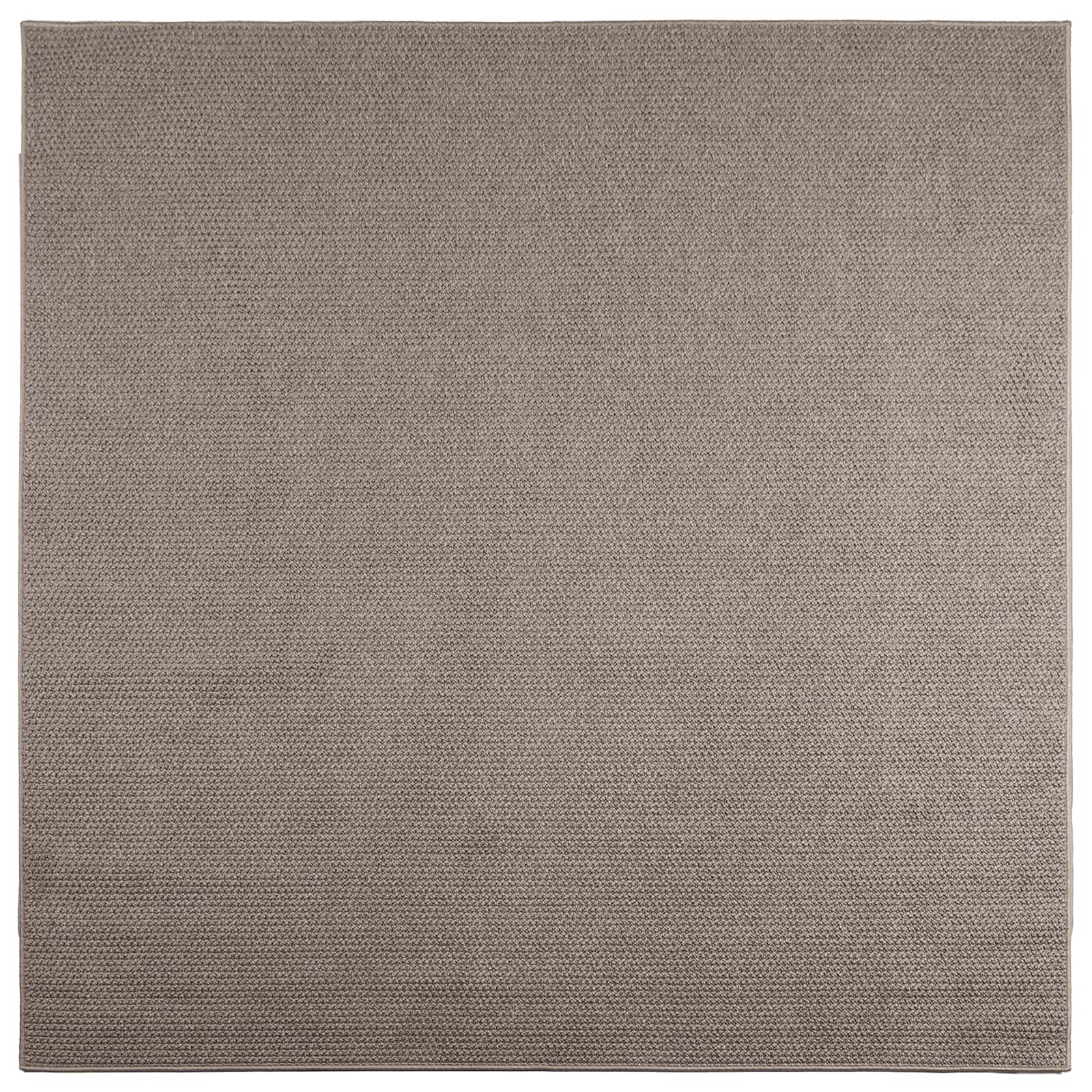 Tepisi za područja LUGO Sivo-smeđa 200 x 200 cm Poliester