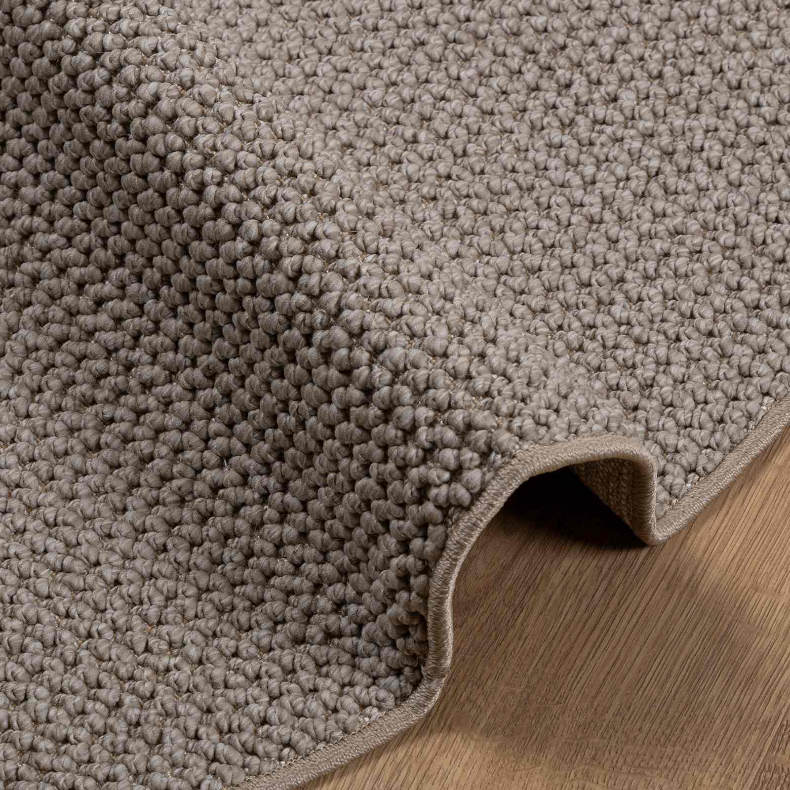 Tepisi za područja Kružni LUGO Sivo-smeđa Ø 120 CM Poliester