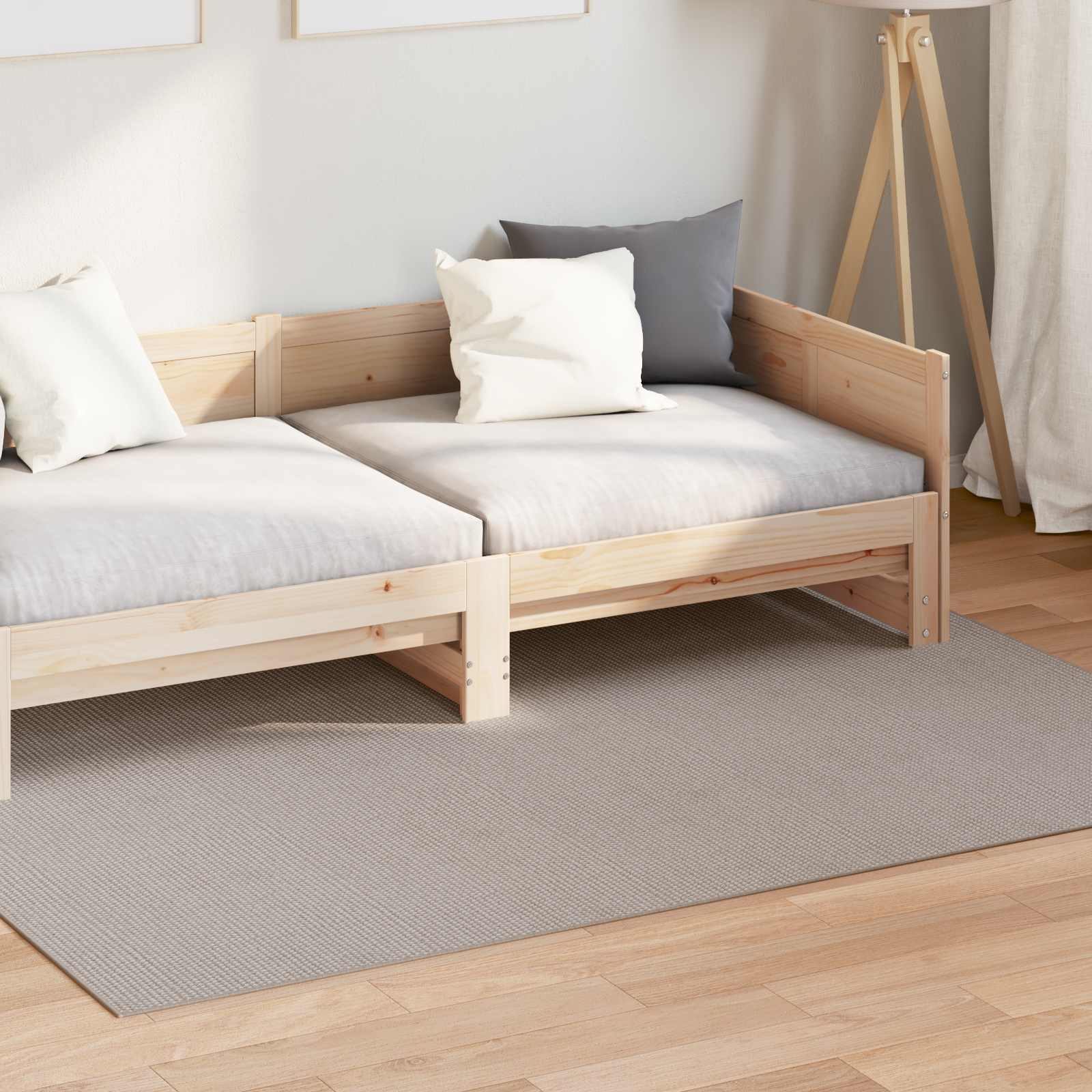 Tepisi za područja LUGO Krem i Taupe 200 x 140 cm Poliester