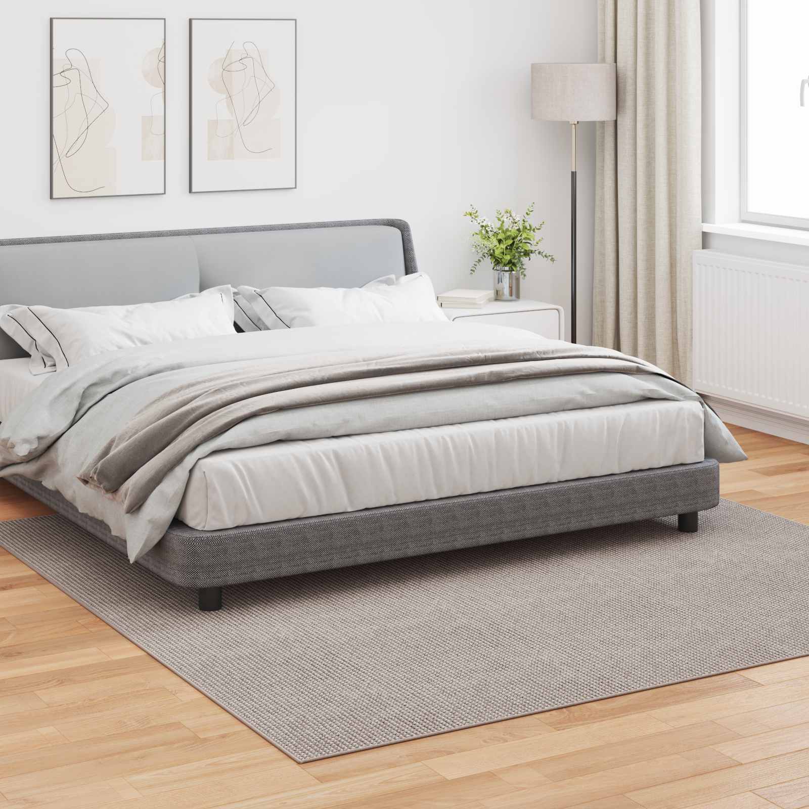 Tepisi za područja LUGO Krem i Taupe 240 x 240 cm Poliester