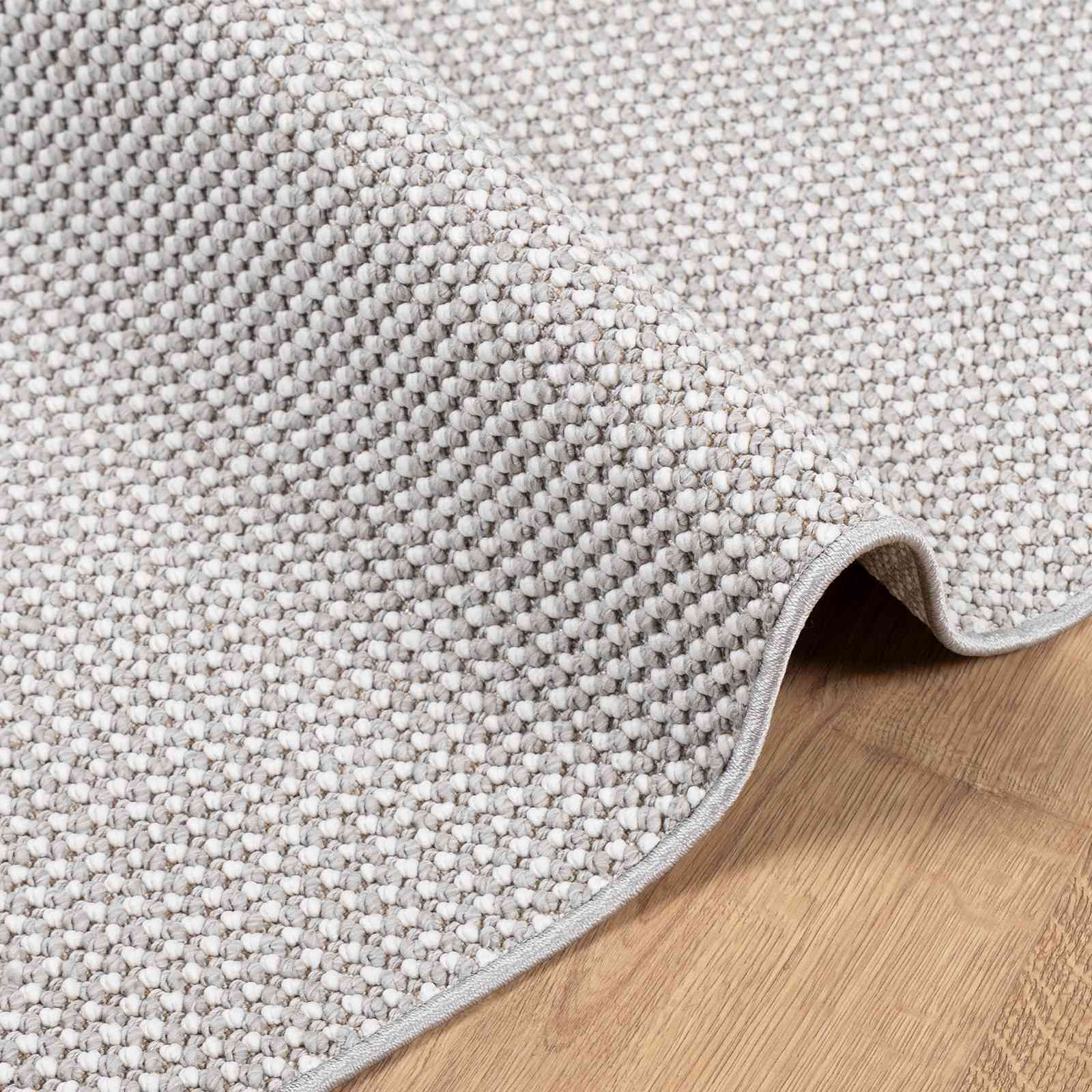 Tepisi za područja LUGO Krem i Siva 80 x 200 cm Poliester