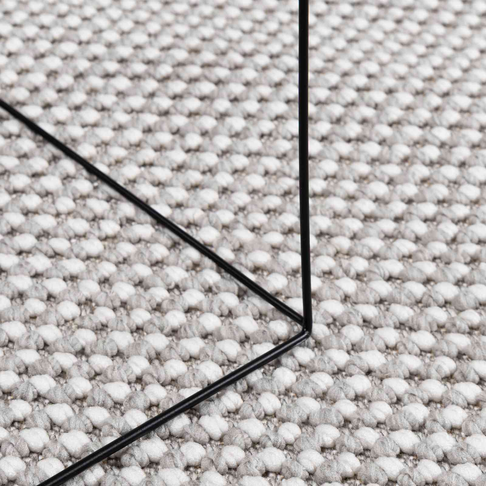 Tepisi za područja LUGO Krem i Siva 200 x 200 cm Poliester