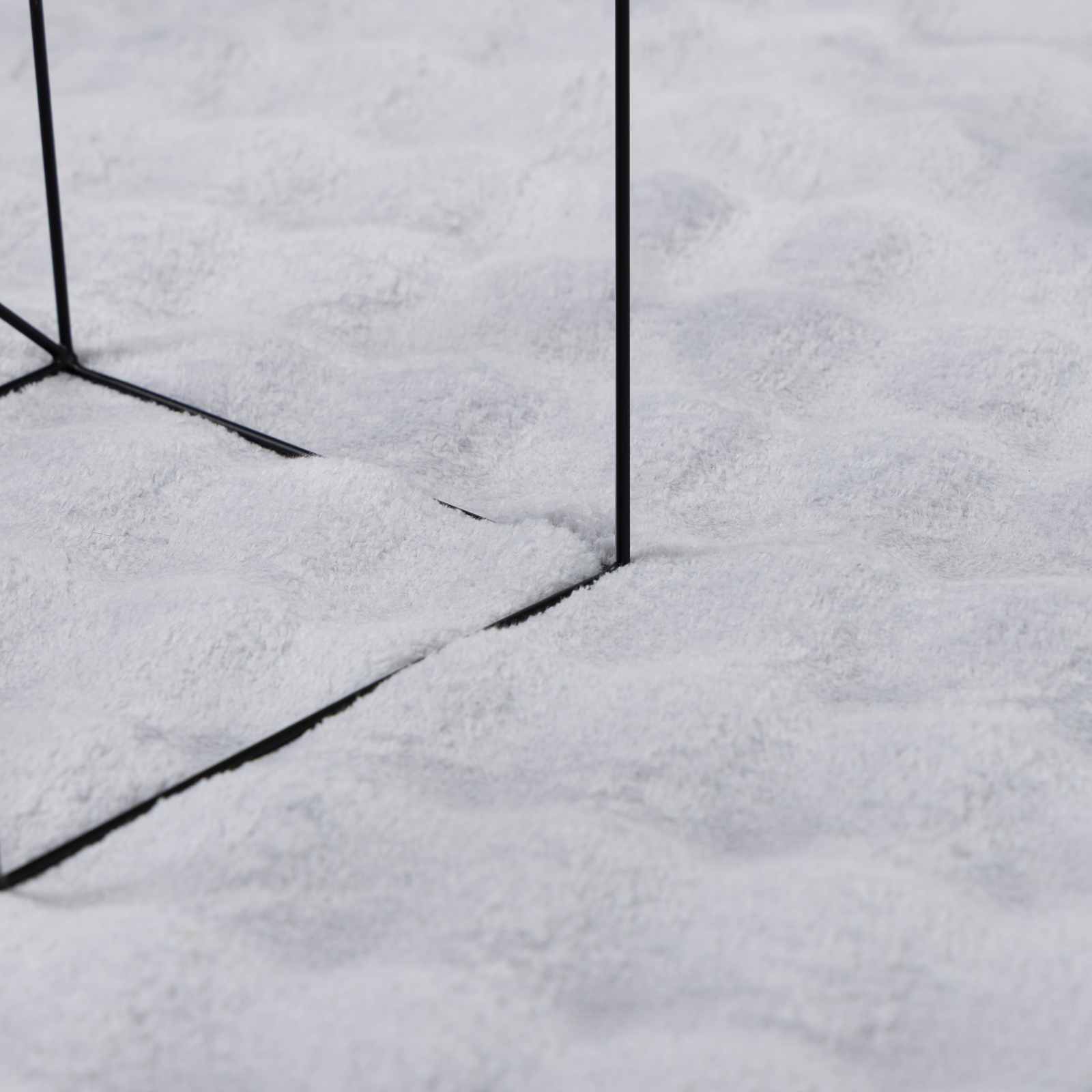 Tepisi za područja Četvrtasti SIROLO Sivi 200 x 200 cm