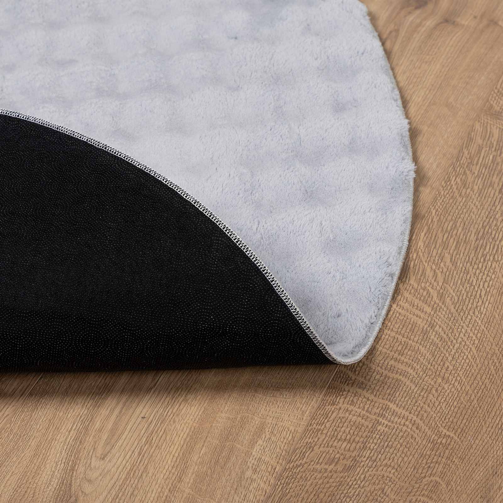 Tepisi za područja Kružni SIROLO Sivi Ø 160 CM Poliester
