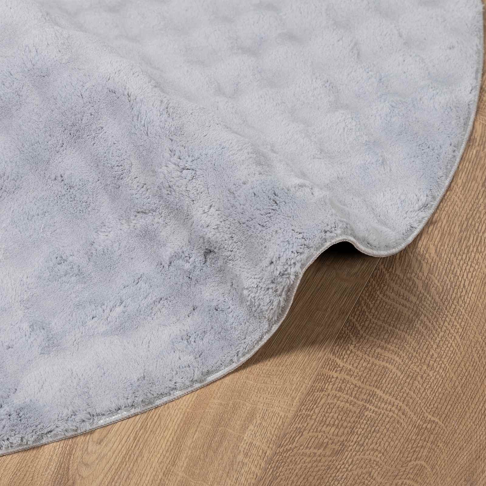 Tepisi za područja Kružni SIROLO Sivi Ø 200 CM Poliester