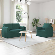 Set sofe 2 pcs Tamnozelena 139 x 78 x 80 cm tkanina