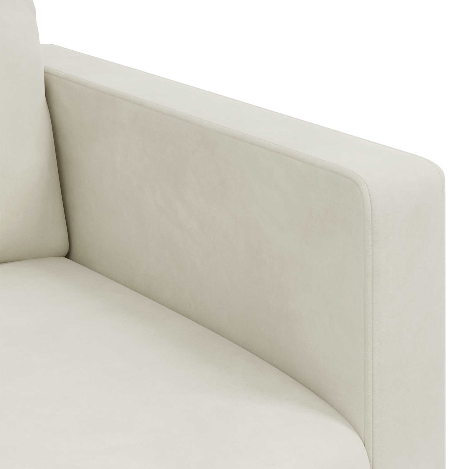 Set sofe 2 pcs Krema 138 x 78 x 80 cm Baršun
