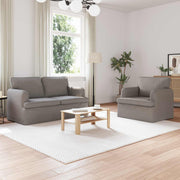 Set sofe 2 pcs Sivo-smeđa 144 x 80 x 85 cm tkanina
