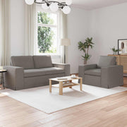 Set sofe 2 pcs Sivo-smeđa 182 x 80 x 82 cm tkanina