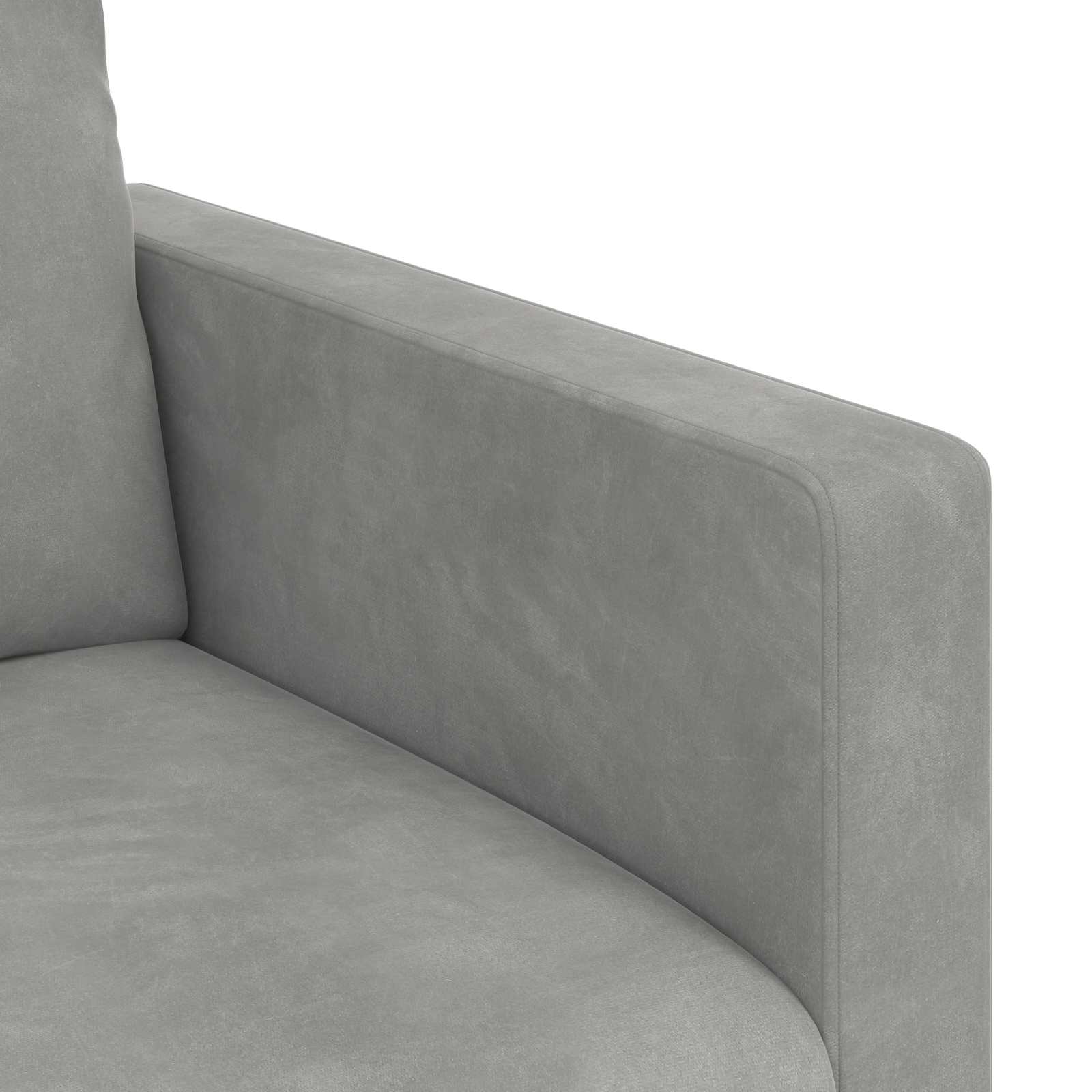 Set sofe 2 pcs Svijetlo siva 158 x 78 x 80 cm Baršun
