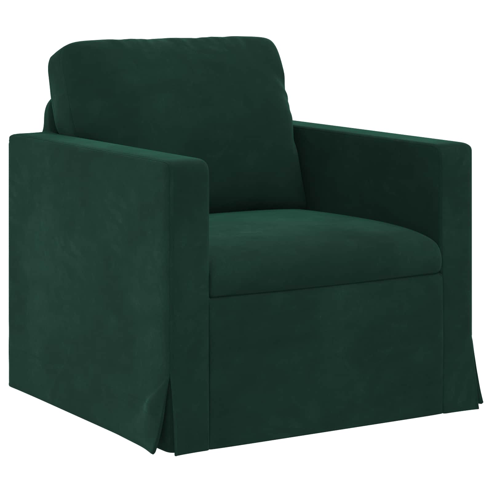 Set sofe 2 pcs Tamnozelena 158 x 78 x 80 cm Baršun