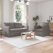 Set sofe 2 pcs Sivosmeđa 156 x 82 x 85 cm Tkanina