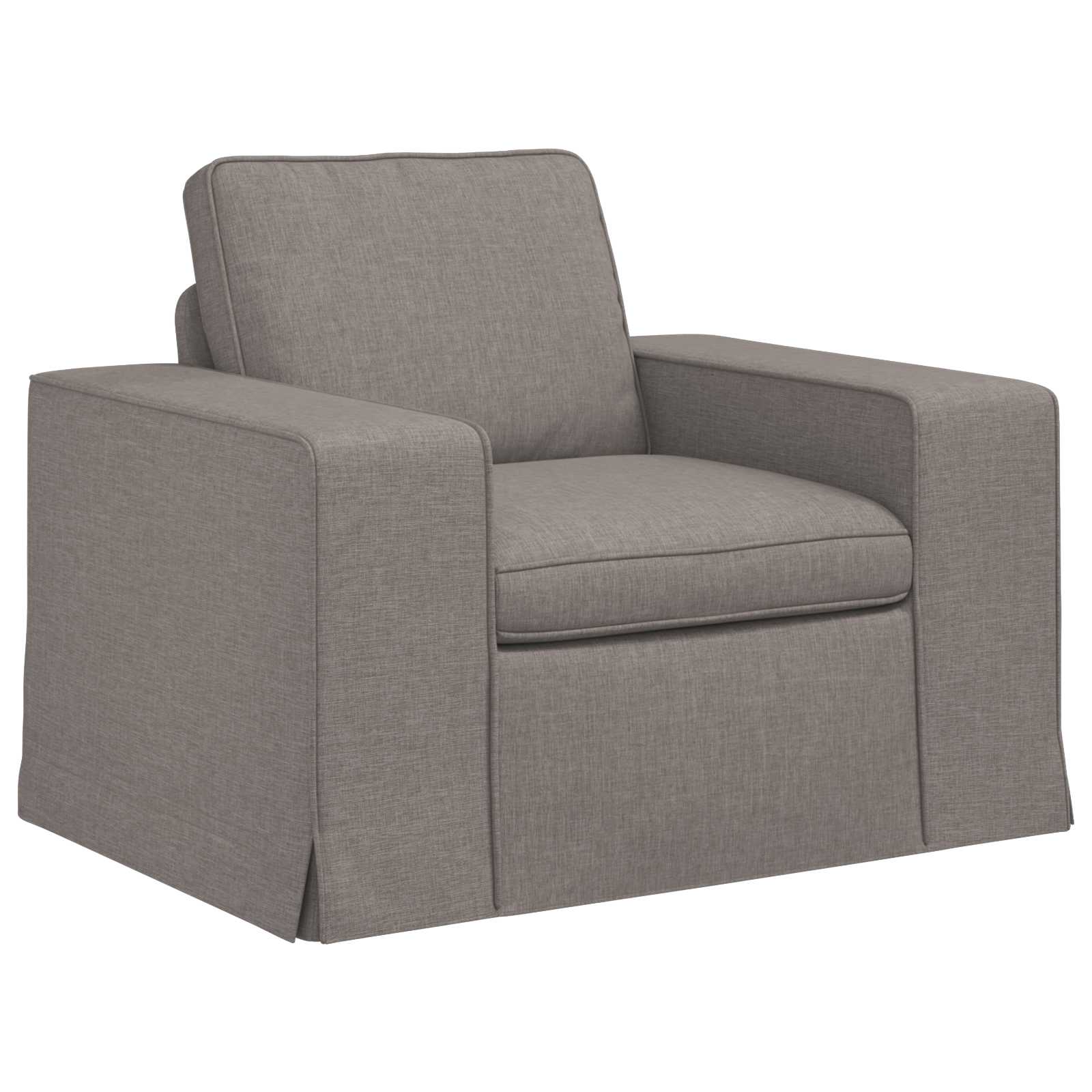 Set sofe 2 pcs Sivo-smeđa 222 x 80 x 82 cm tkanina