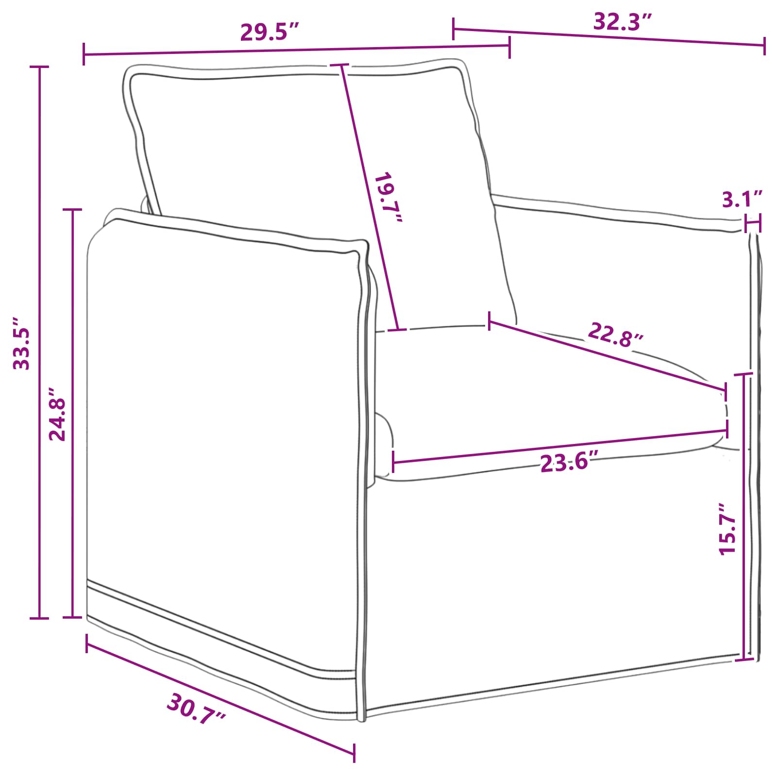 Set sofe 2 pcs Tamnosiva 196 x 82 x 85 cm Tkanina