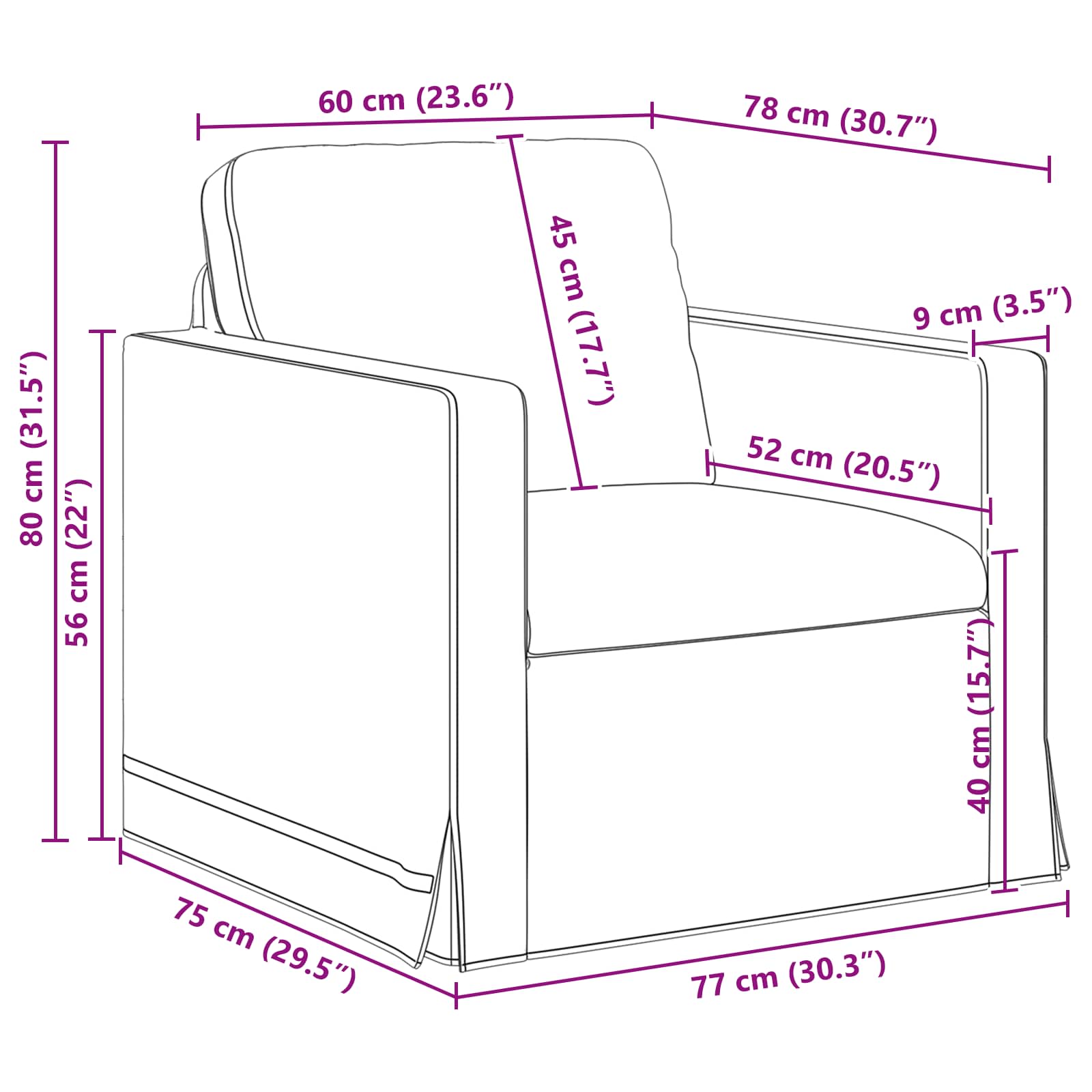 Set sofe 2 pcs Tamno siva 228 x 78 x 80 cm Baršun