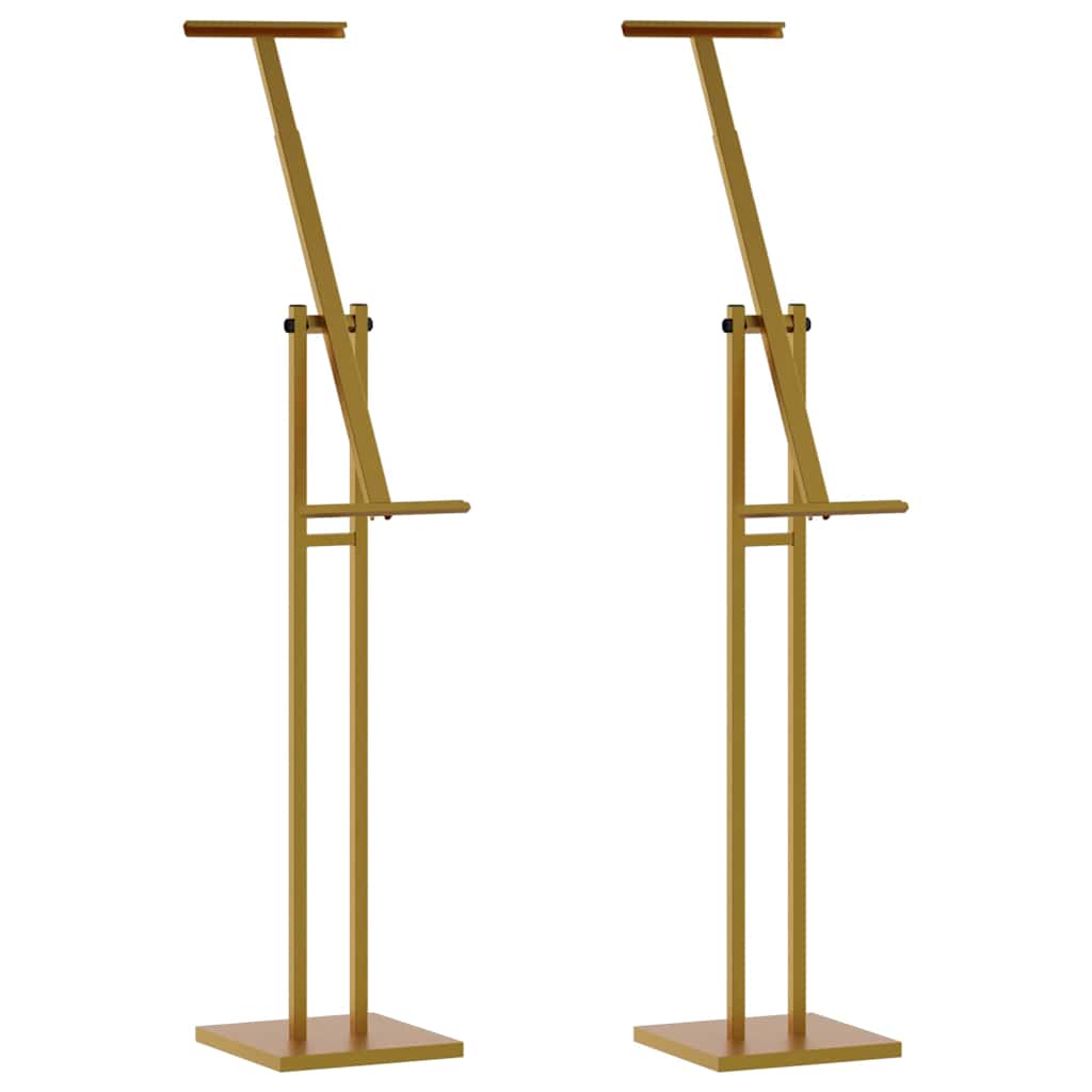 Stalci za sajmove 2 pcs Zlatno 26,5 x 26,5 x 150 cm Čelik