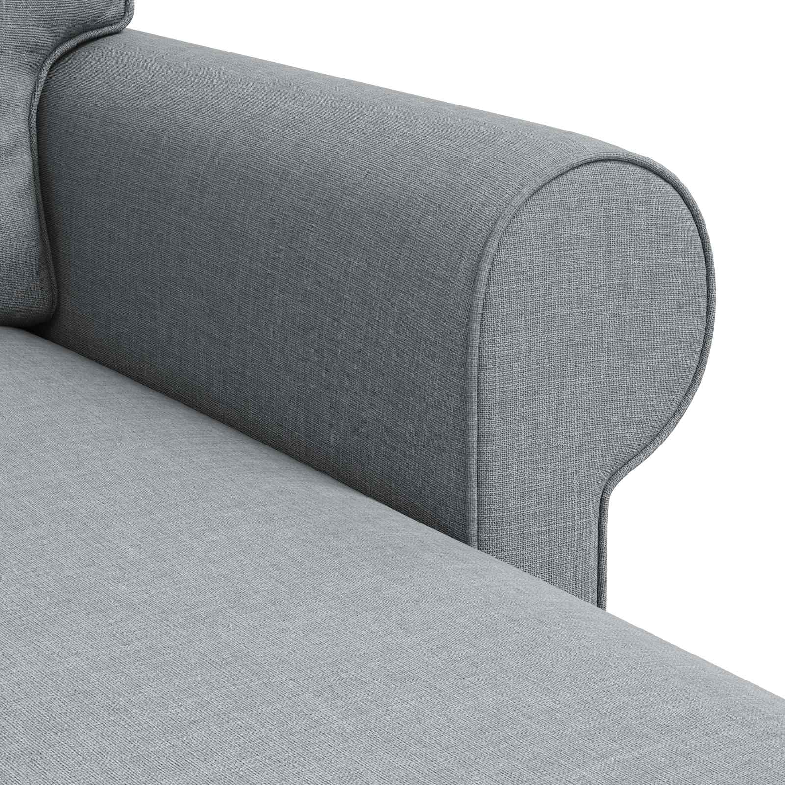 Sofa Svijetlo siva 195 x 138 x 80 cm tkanina