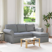 Sofa Svijetlo siva 195 x 138 x 80 cm tkanina