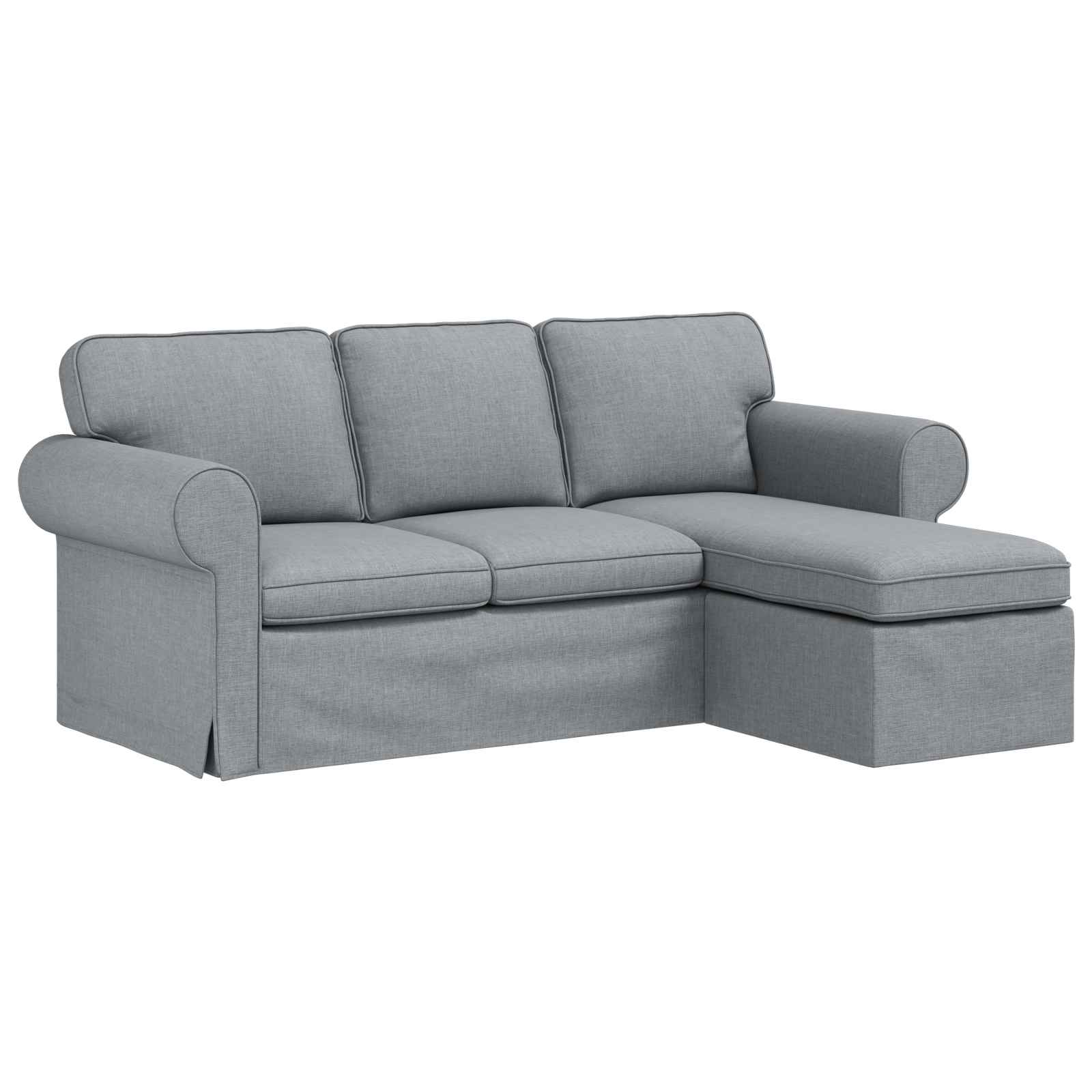 Sofa Svijetlo siva 195 x 138 x 80 cm tkanina