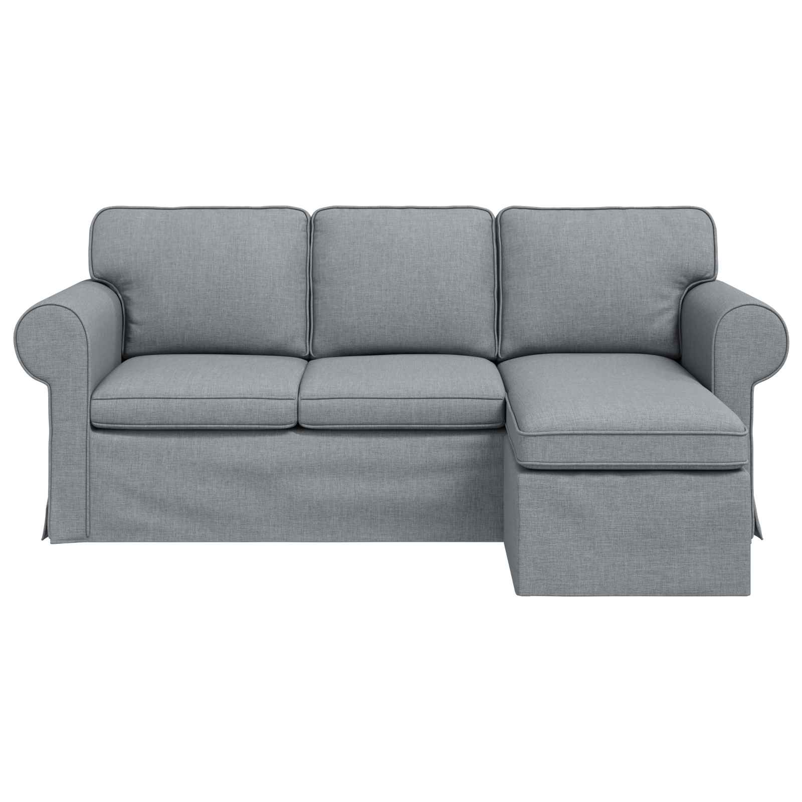 Sofa Svijetlo siva 195 x 138 x 80 cm tkanina