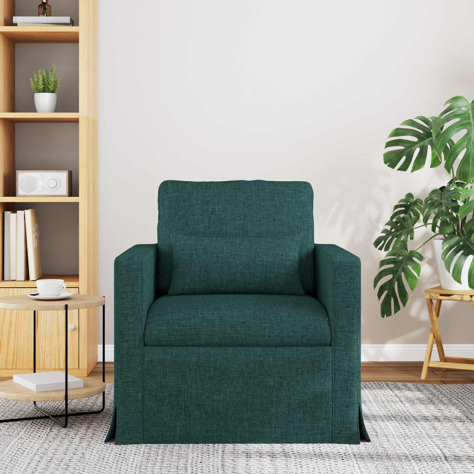 Sofa Tamnozelena 78 x 78 x 80 cm tkanina