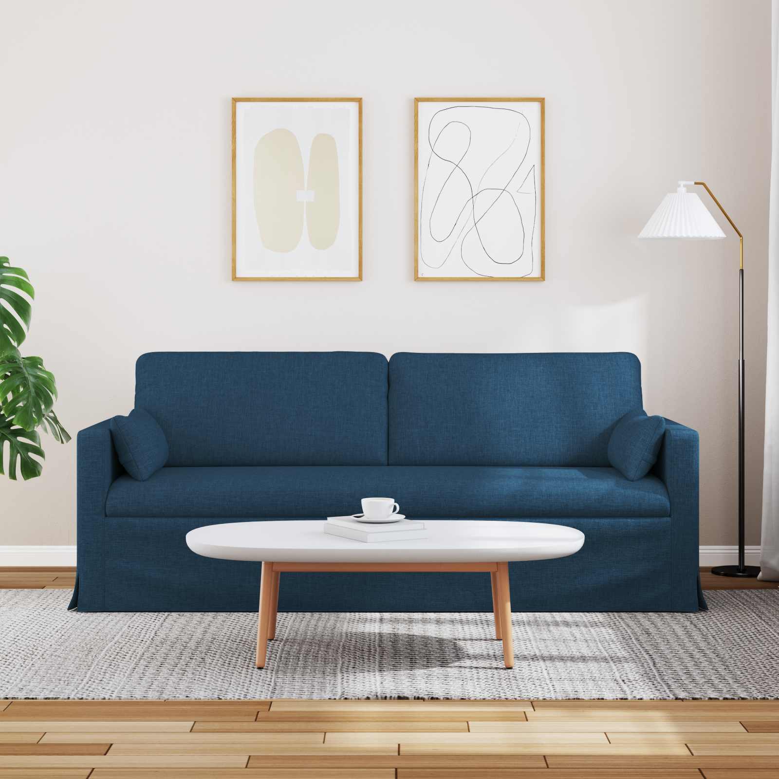 Sofa Plava 198 x 78 x 80 cm tkanina