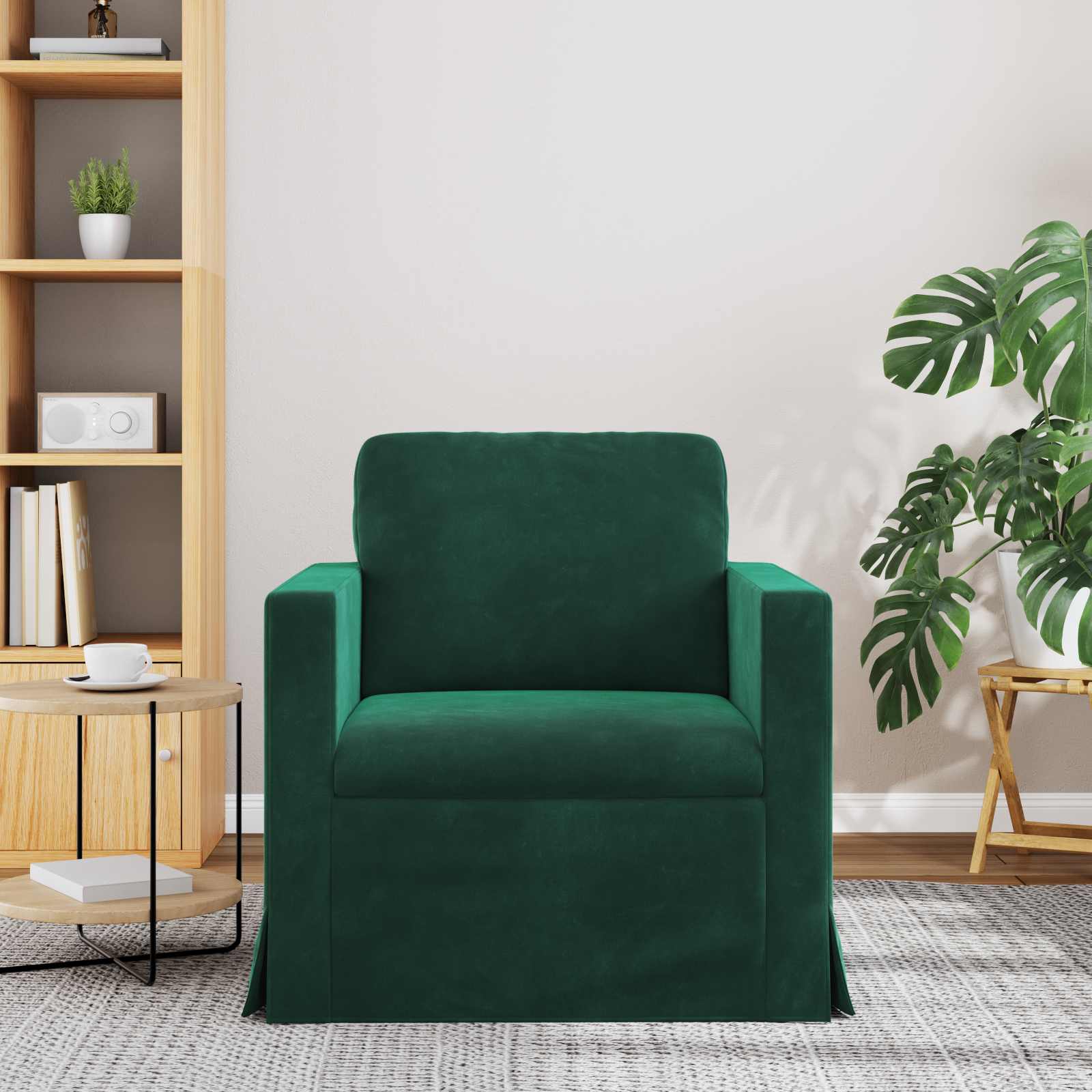 Sofa Tamnozelena 78 x 78 x 80 cm Baršun