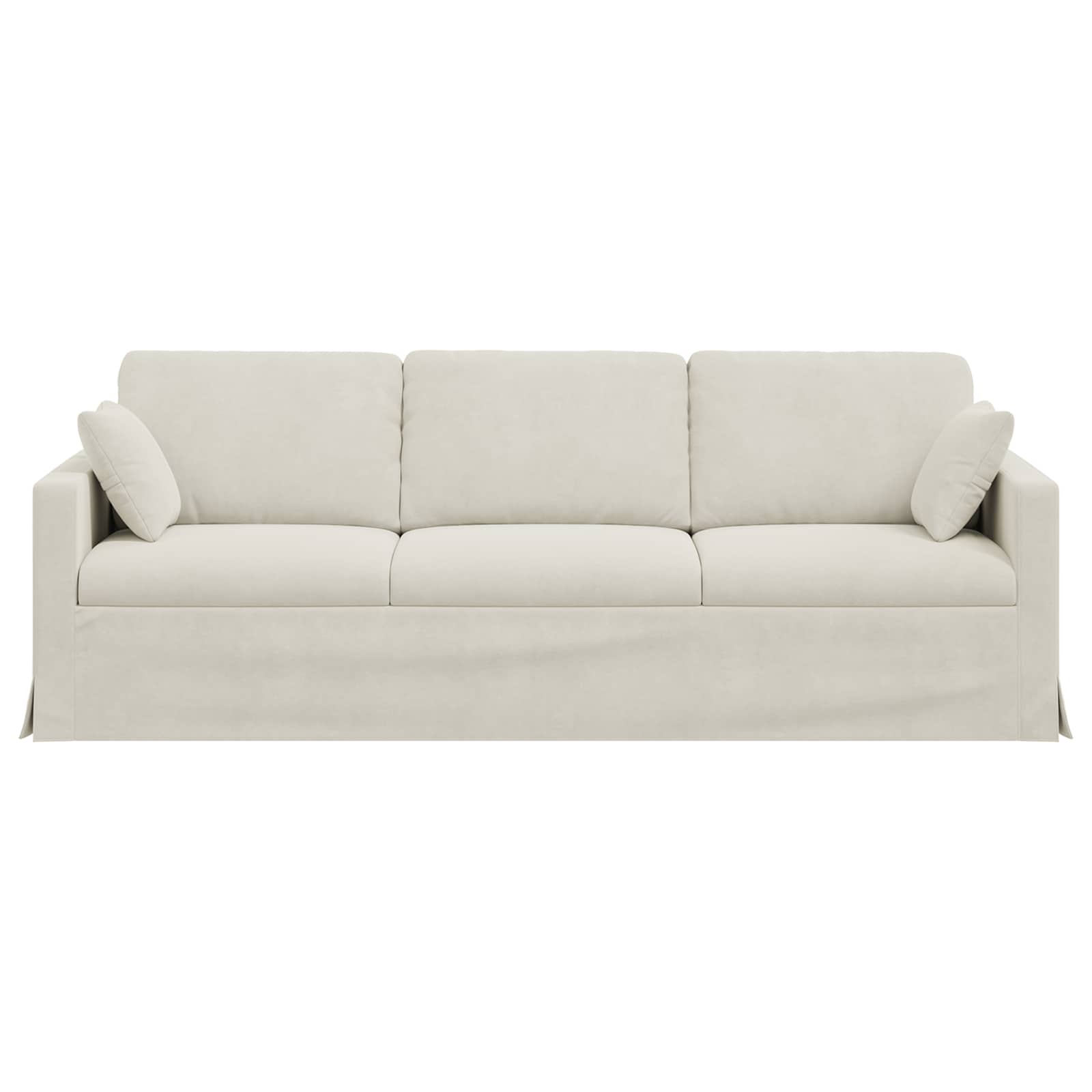 Sofa Krema 228 x 78 x 80 cm Baršun