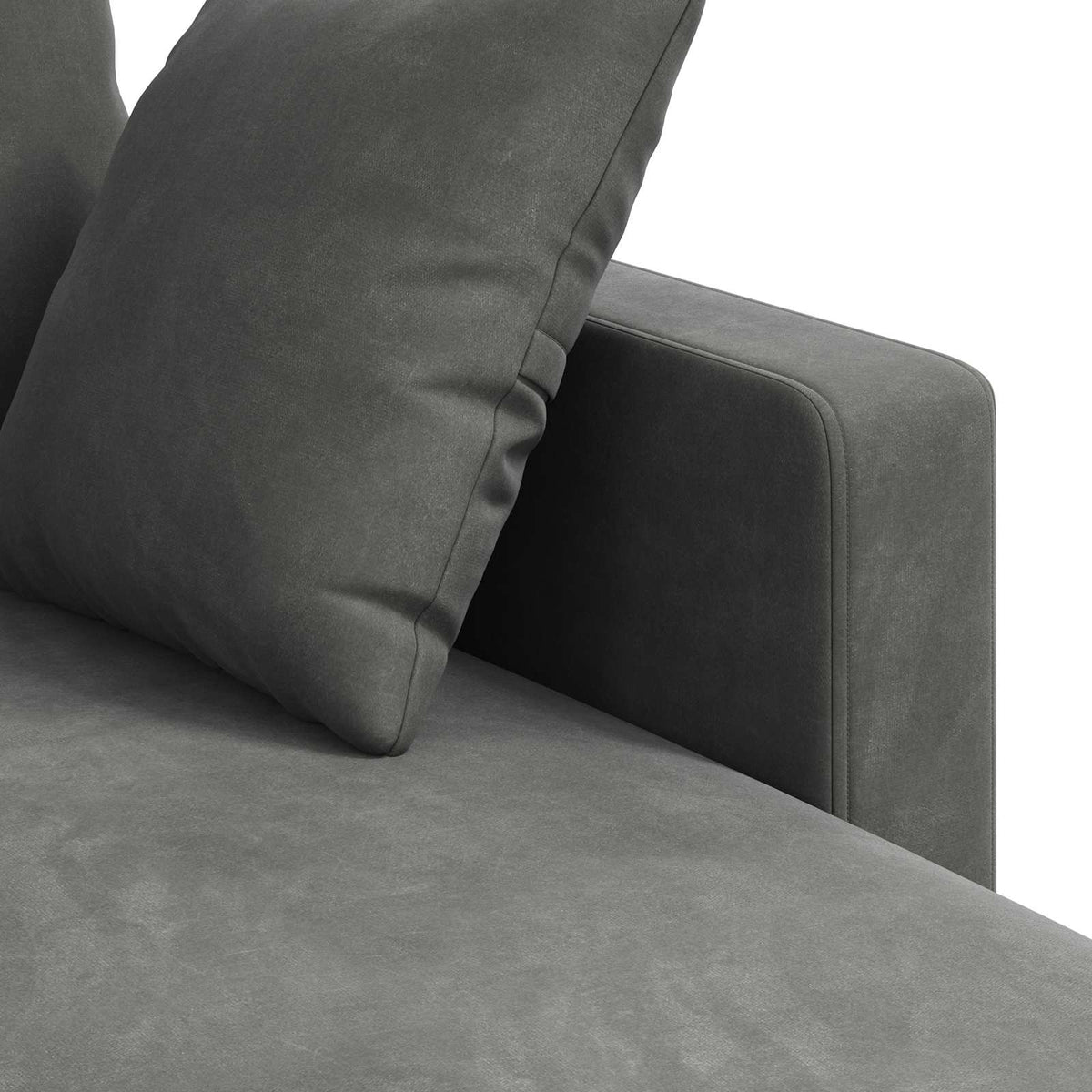 Sofa Tamno siva 198 x 134 x 80 cm Baršun