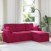 Sofa Vinska crvena 198 x 134 x 80 cm Baršun