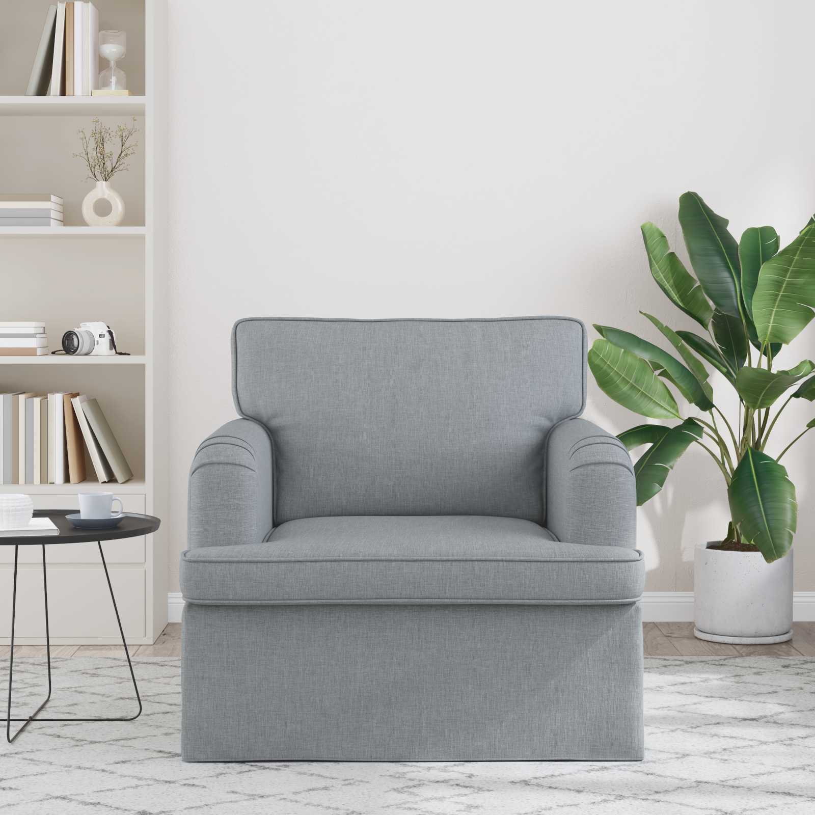Sofa Svijetlo siva 84 x 80 x 85 cm tkanina
