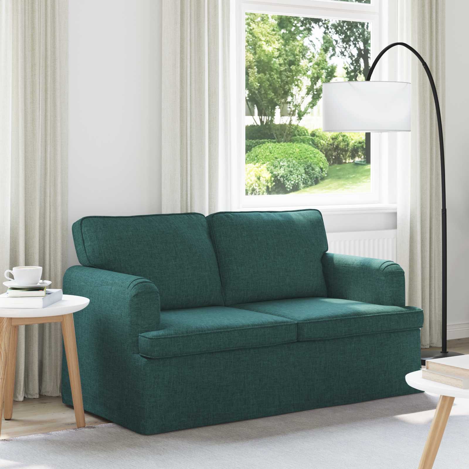 Sofa Tamnozelena 144 x 80 x 85 cm tkanina